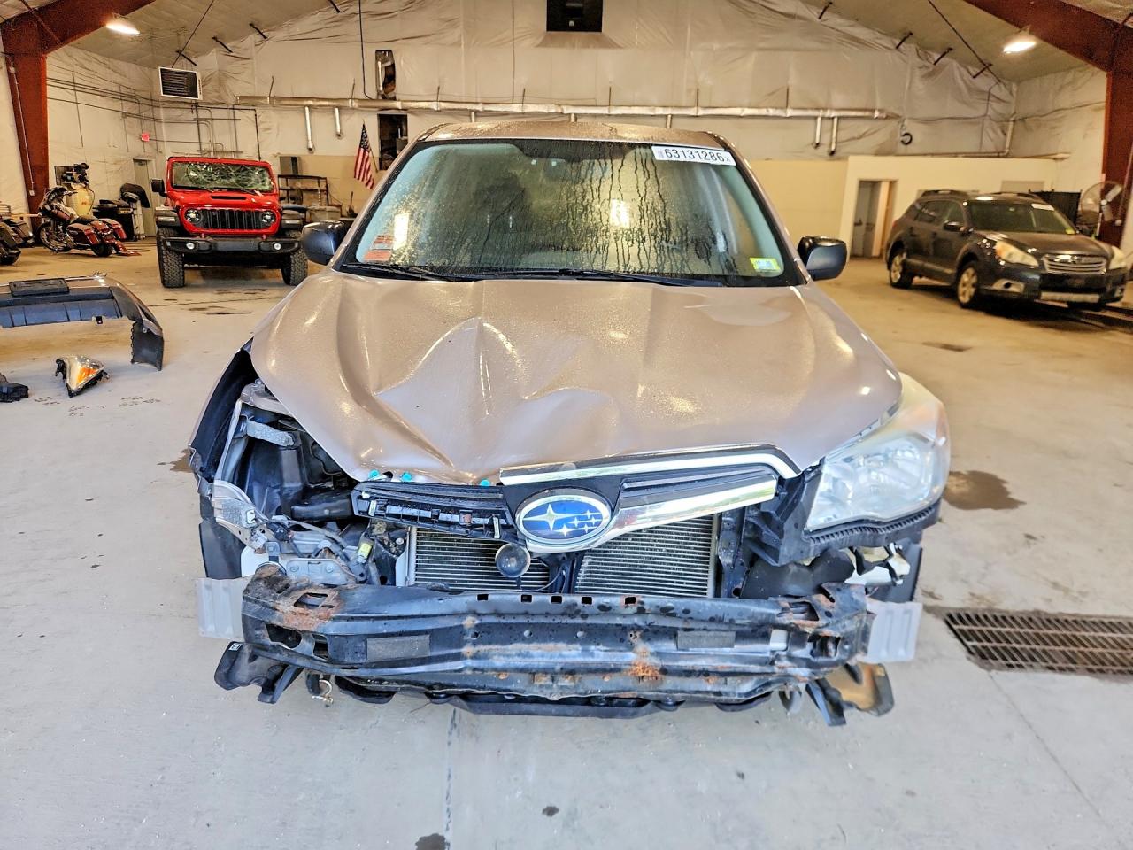 2014 Subaru Forester 2.5i Silver vin: JF2SJAAC8EH487186