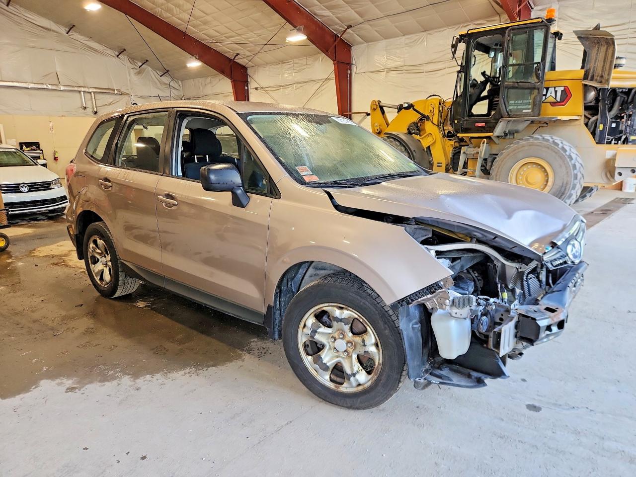 2014 Subaru Forester 2.5i Silver vin: JF2SJAAC8EH487186