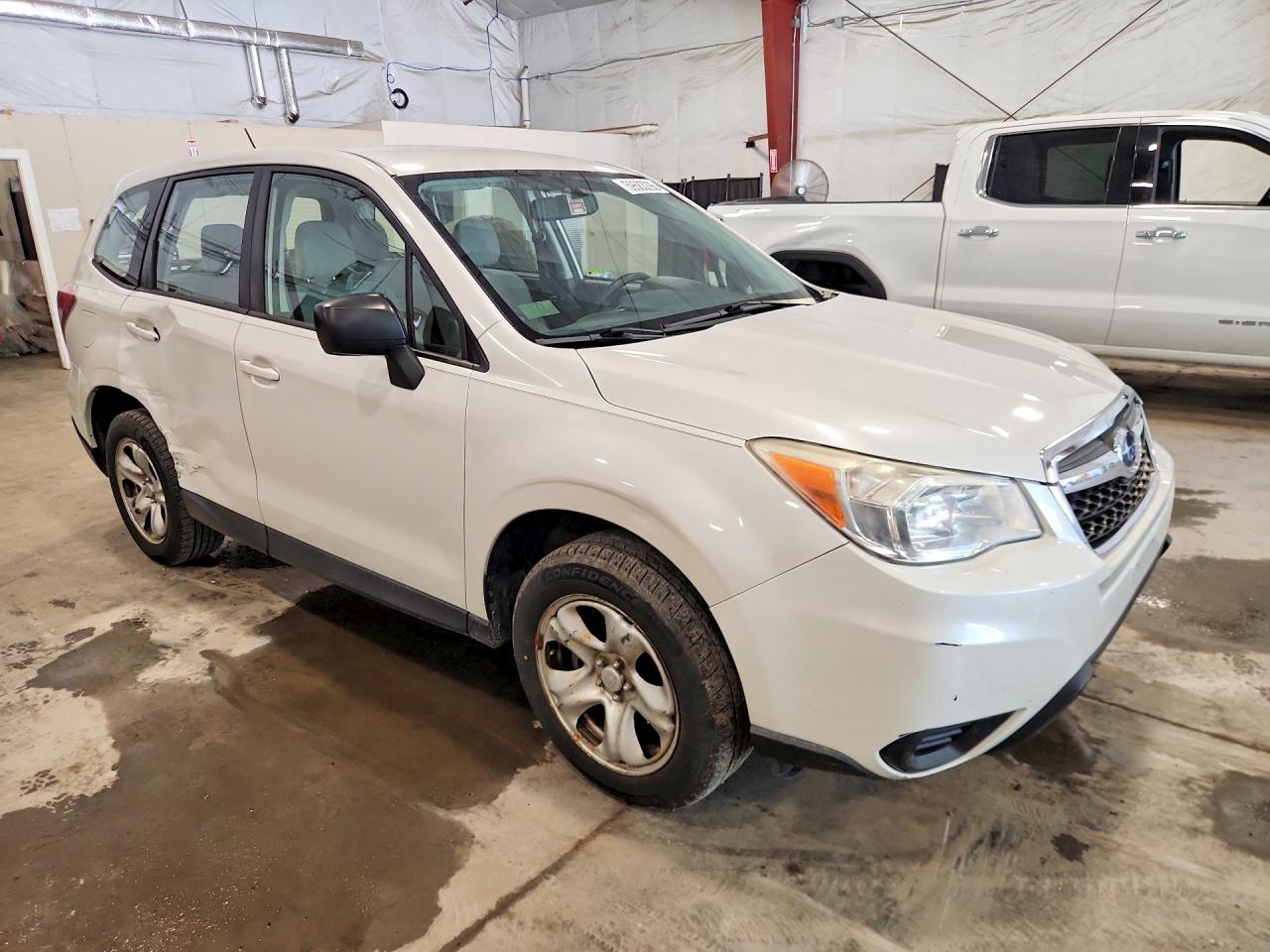 2014 Subaru Forester 2.5i White vin: JF2SJAAC8EH490444