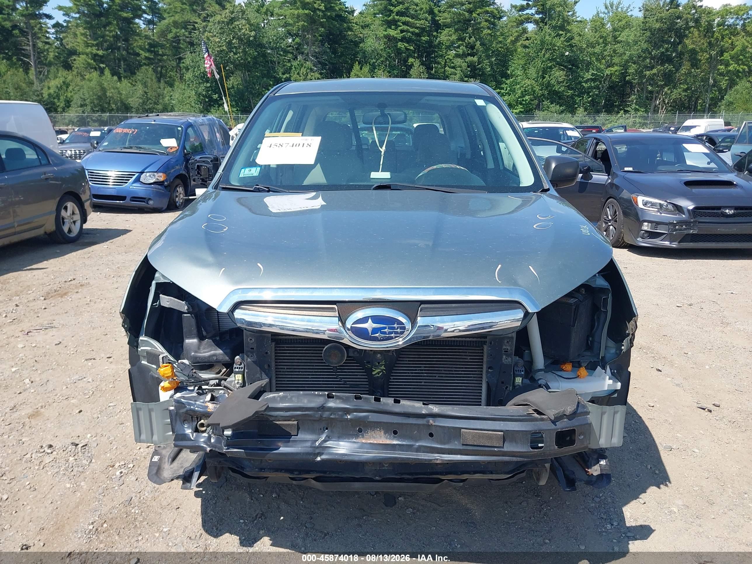 2014 Subaru Forester 2.5i Зеленый vin: JF2SJAAC8EH491769