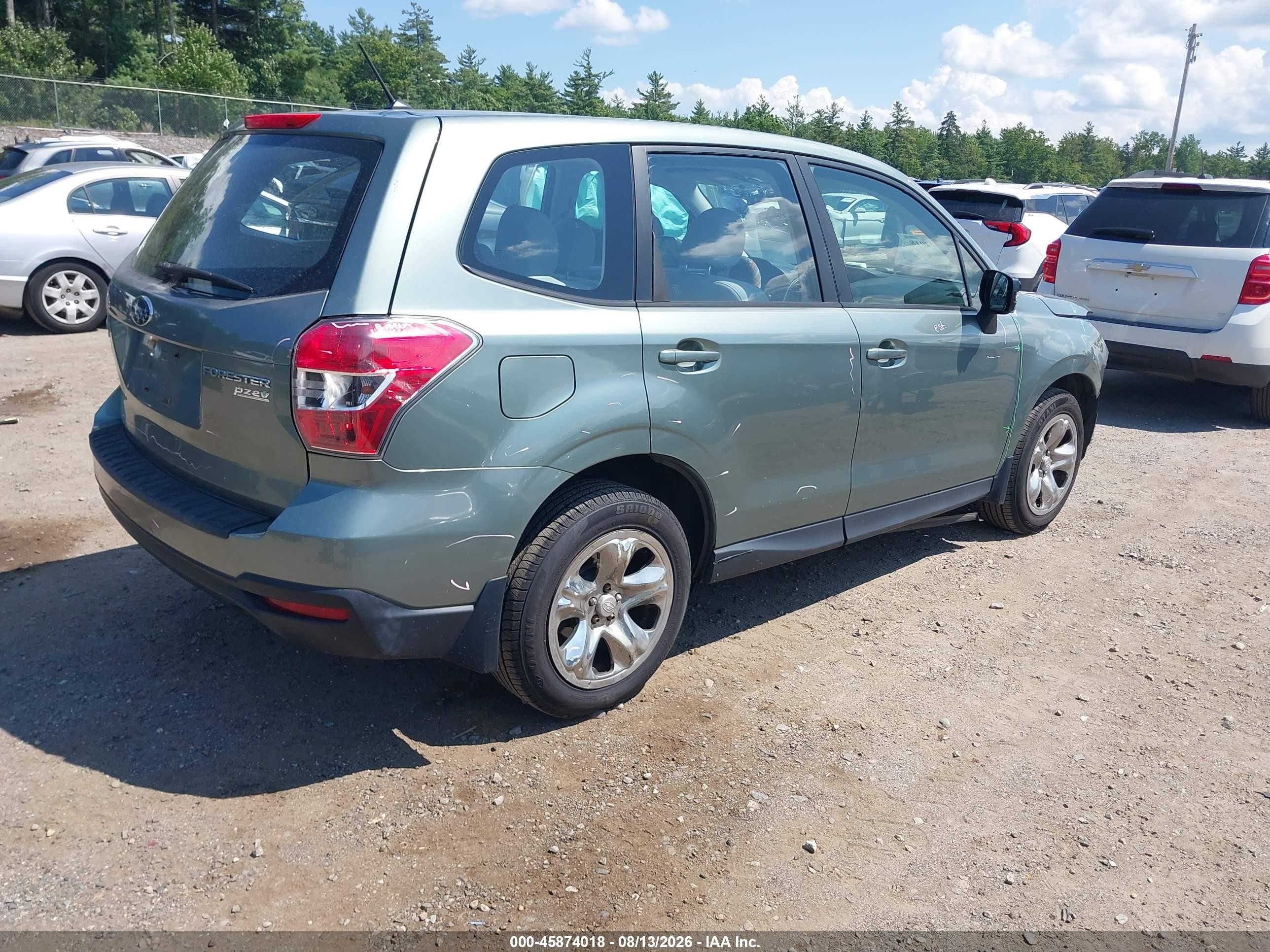 2014 Subaru Forester 2.5i Зеленый vin: JF2SJAAC8EH491769