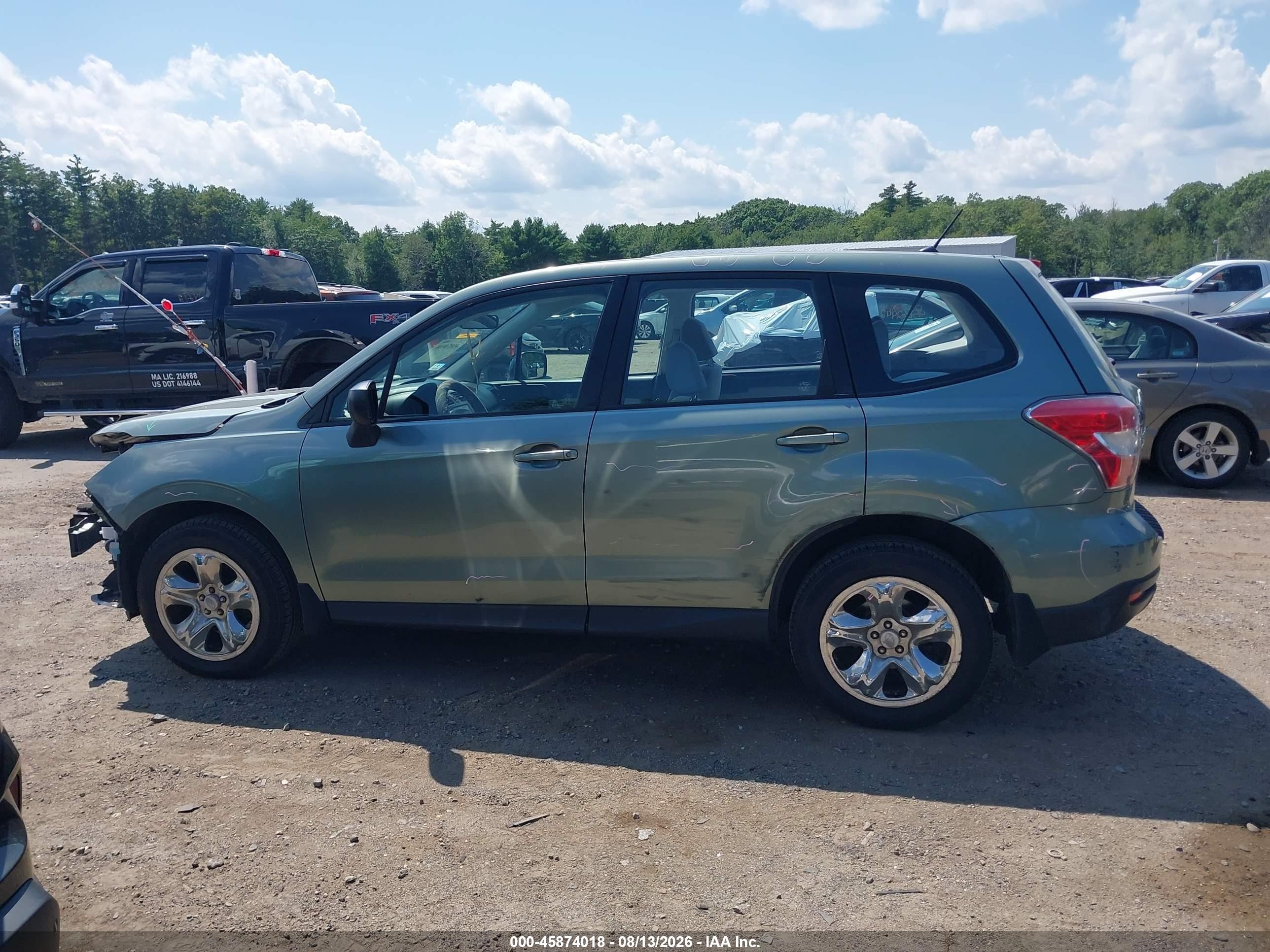 2014 Subaru Forester 2.5i Зеленый vin: JF2SJAAC8EH491769