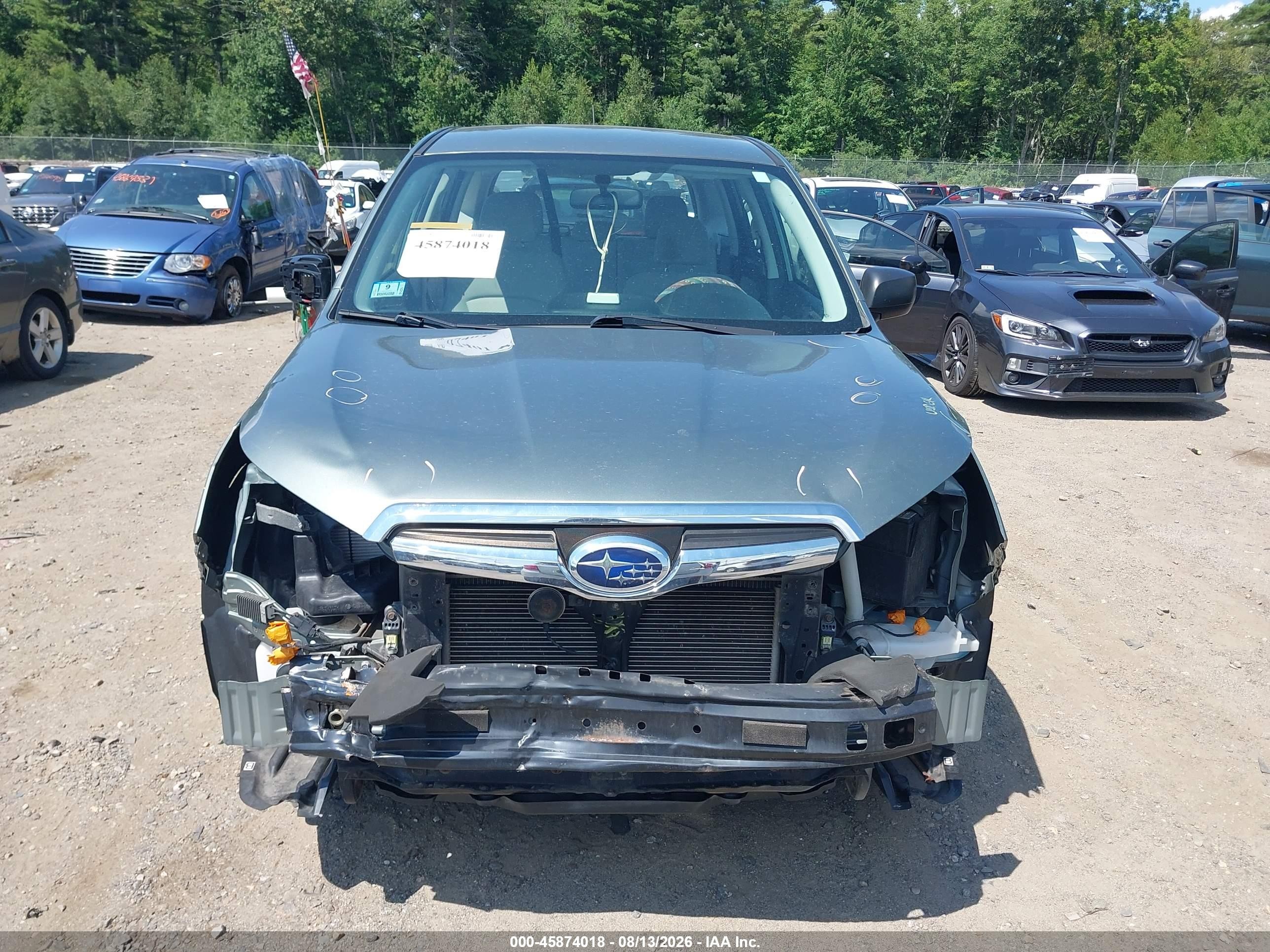 2014 Subaru Forester 2.5i Зеленый vin: JF2SJAAC8EH491769