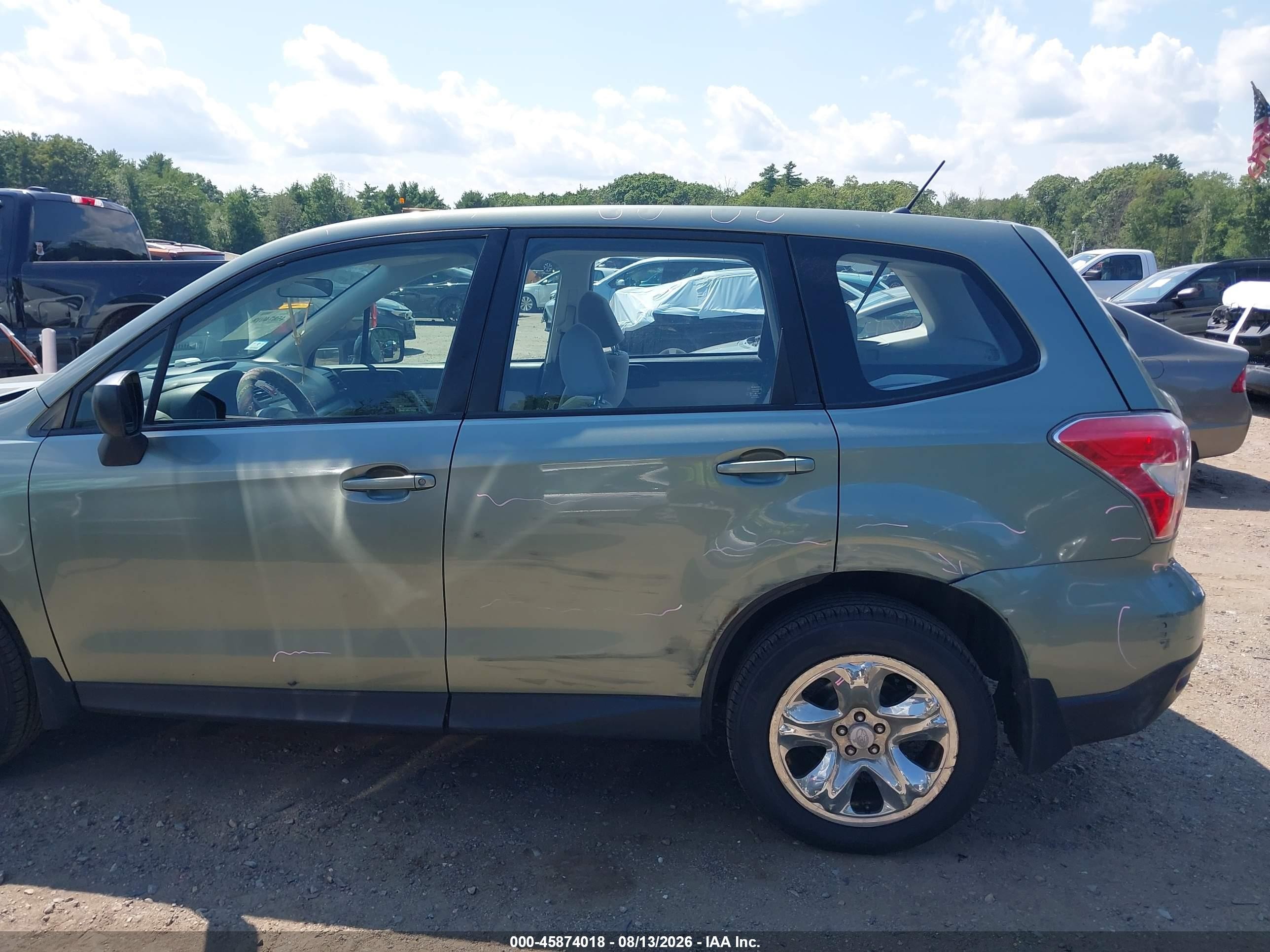 2014 Subaru Forester 2.5i Зеленый vin: JF2SJAAC8EH491769