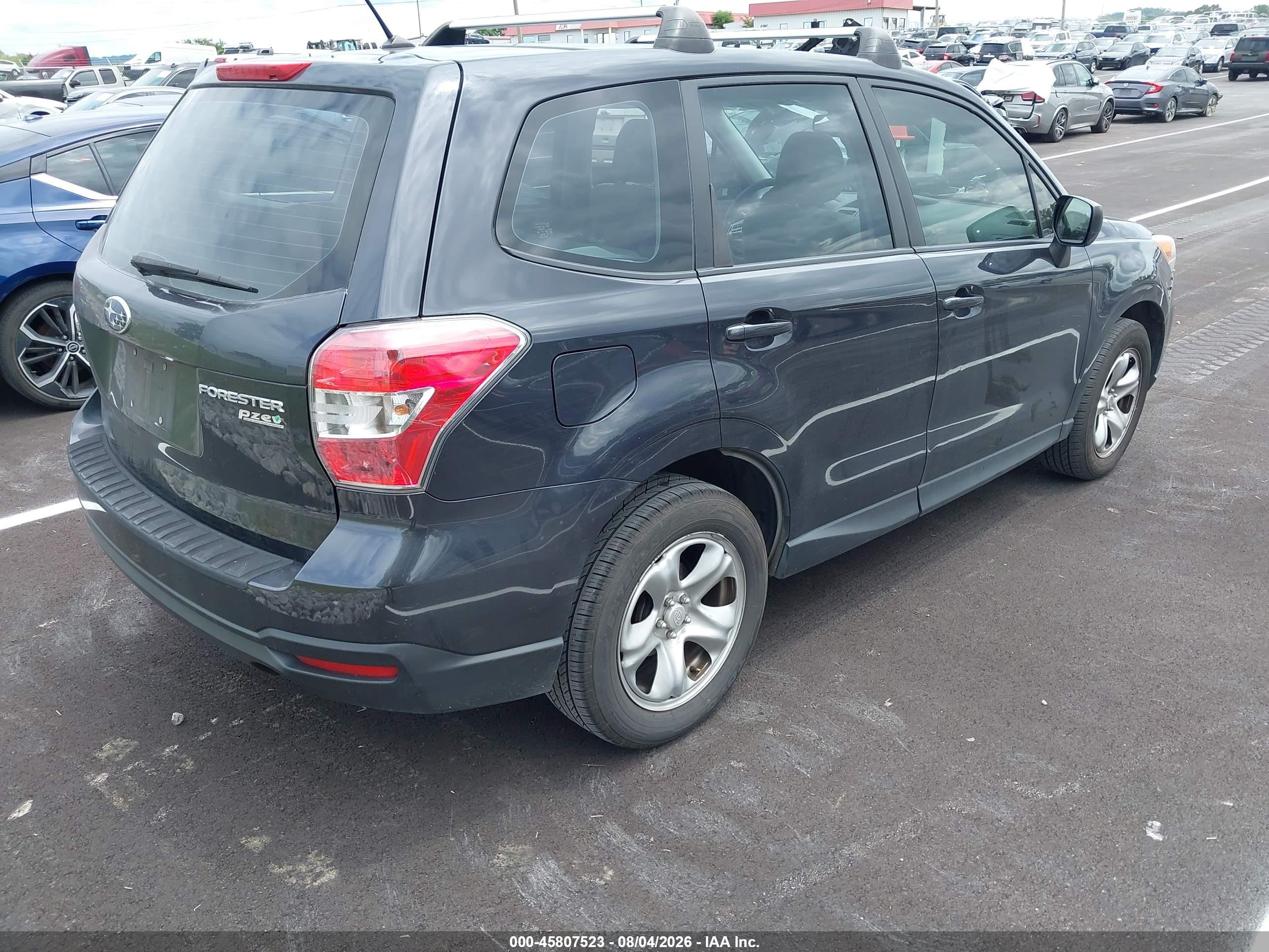 2014 Subaru Forester 2.5i Black vin: JF2SJAAC8EH524253