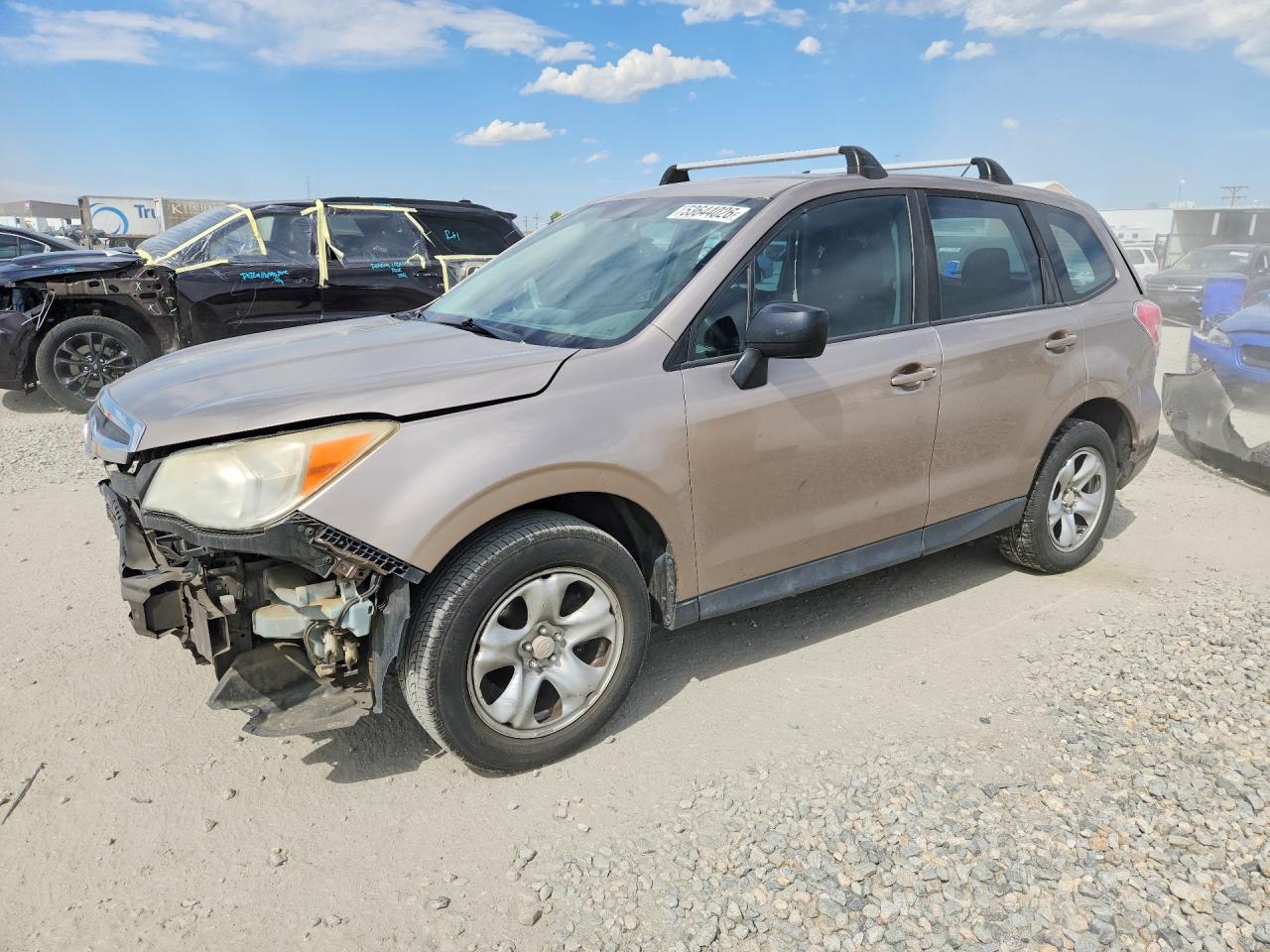 2015 Subaru Forester 2.5i Beige vin: JF2SJAAC8FG458276