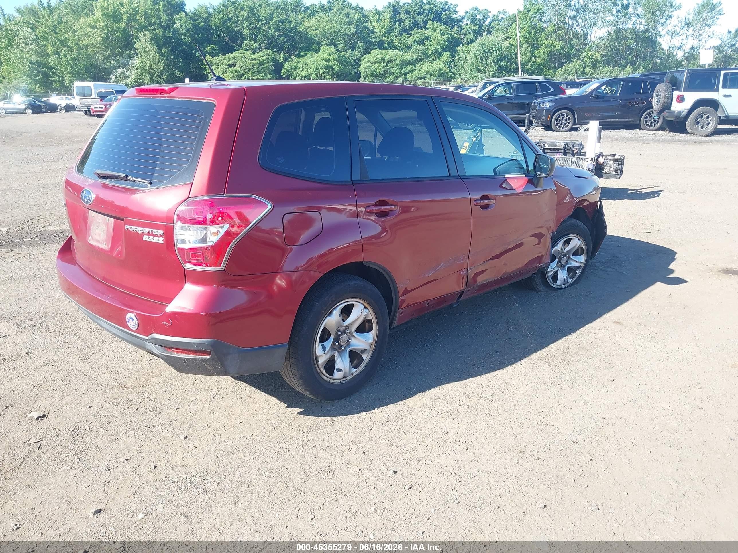 2014 Subaru Forester 2.5i Red vin: JF2SJAAC9EH405515