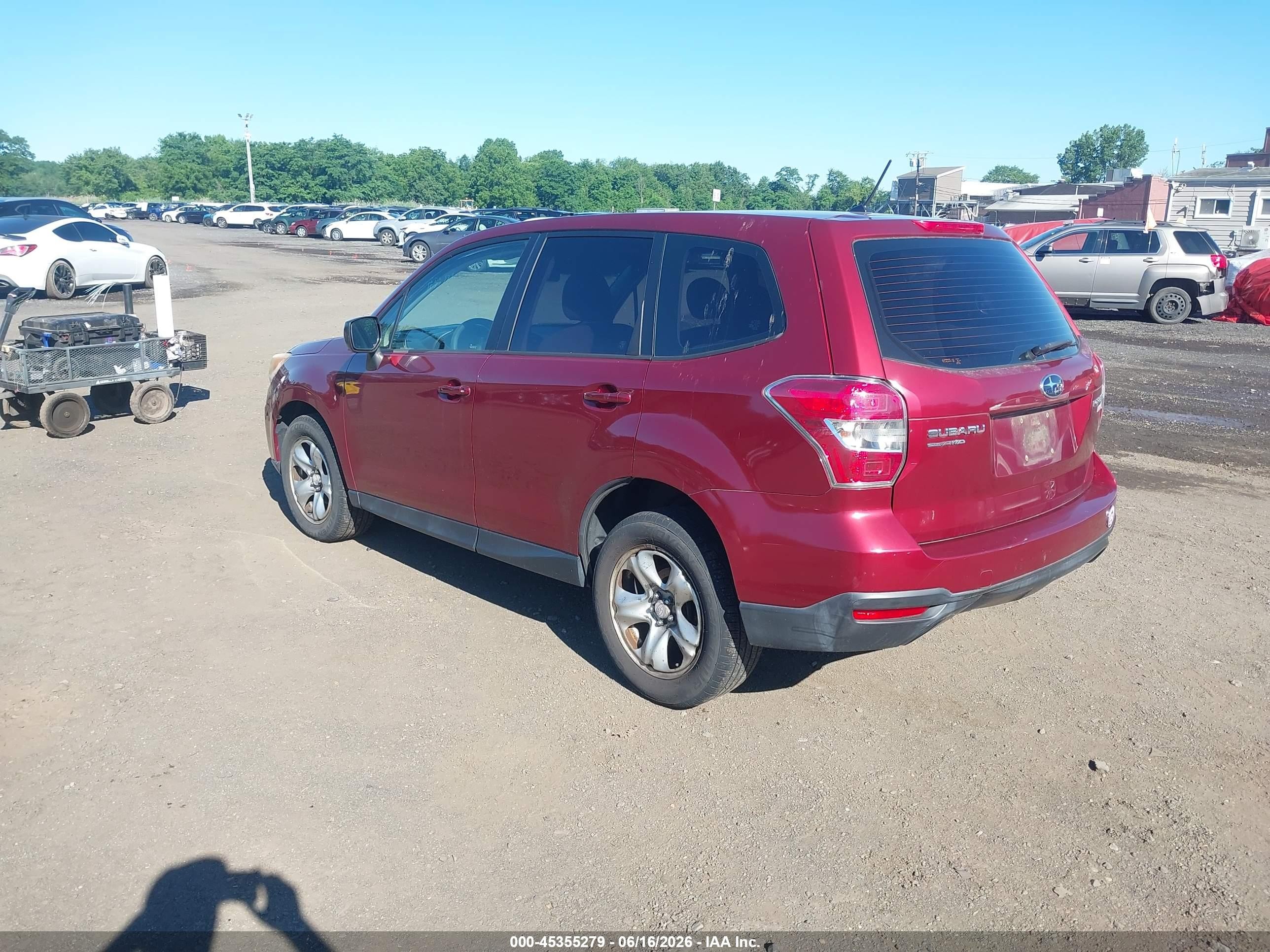 2014 Subaru Forester 2.5i Red vin: JF2SJAAC9EH405515