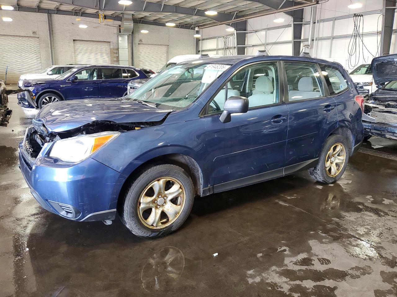 2014 Subaru Forester 2.5i Blue vin: JF2SJAAC9EH410794