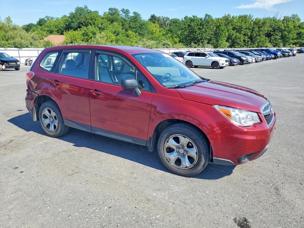 2014 Subaru Forester 2.5i Maroon vin: JF2SJAAC9EH462376