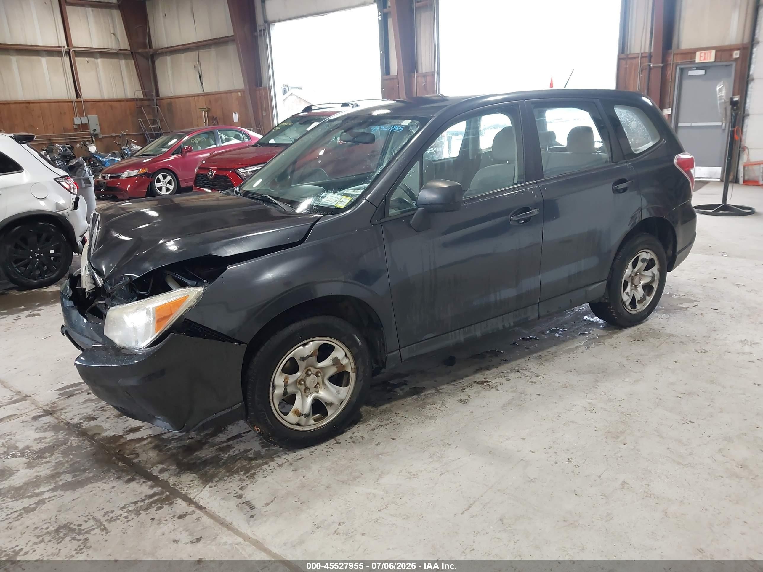2014 Subaru Forester 2.5i Gray vin: JF2SJAAC9EH483485