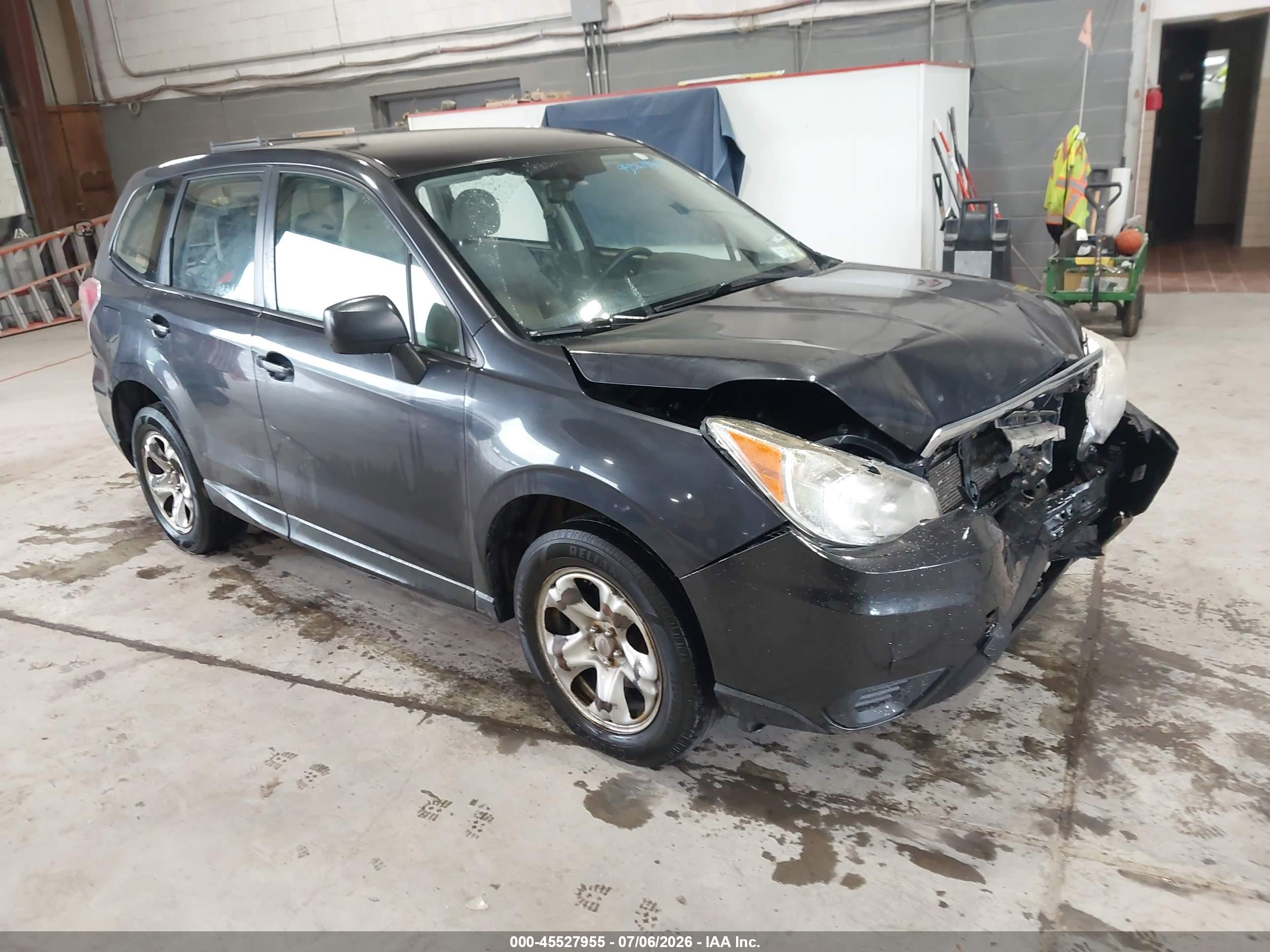 2014 Subaru Forester 2.5i Gray vin: JF2SJAAC9EH483485