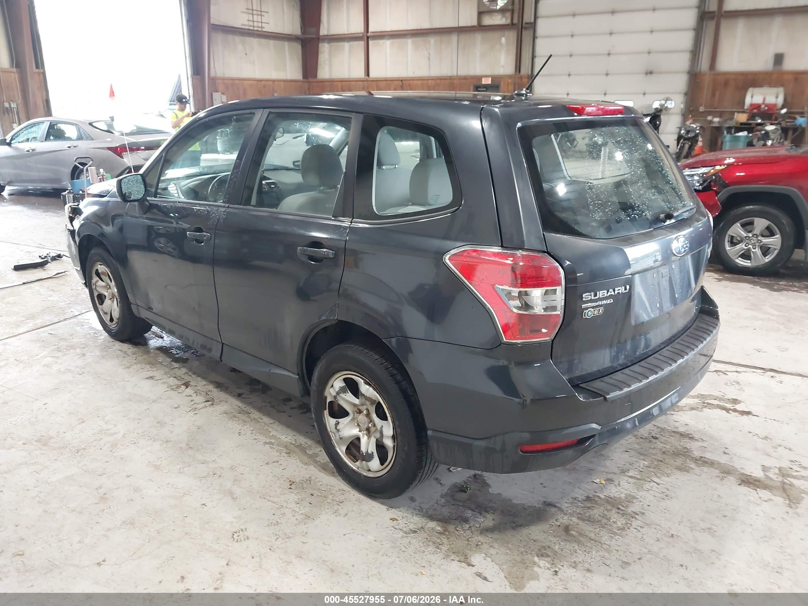 2014 Subaru Forester 2.5i Gray vin: JF2SJAAC9EH483485