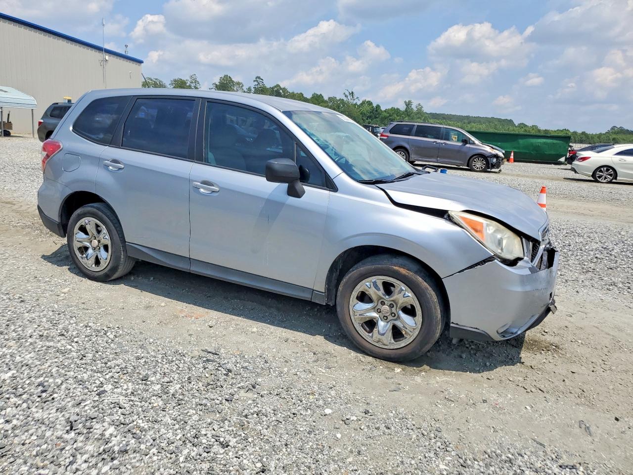 2014 Subaru Forester 2.5i Silver vin: JF2SJAAC9EH522494