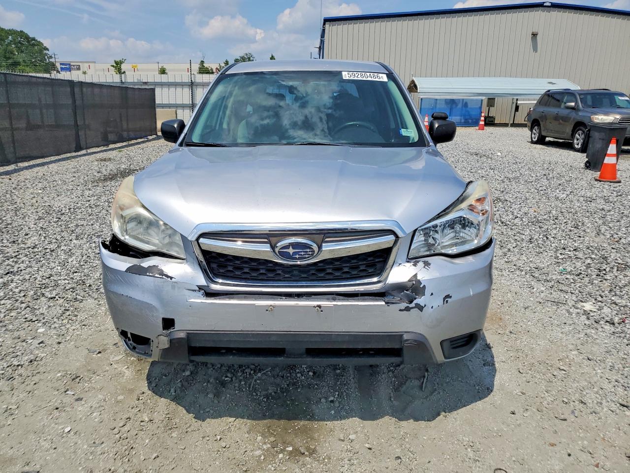 2014 Subaru Forester 2.5i Silver vin: JF2SJAAC9EH522494