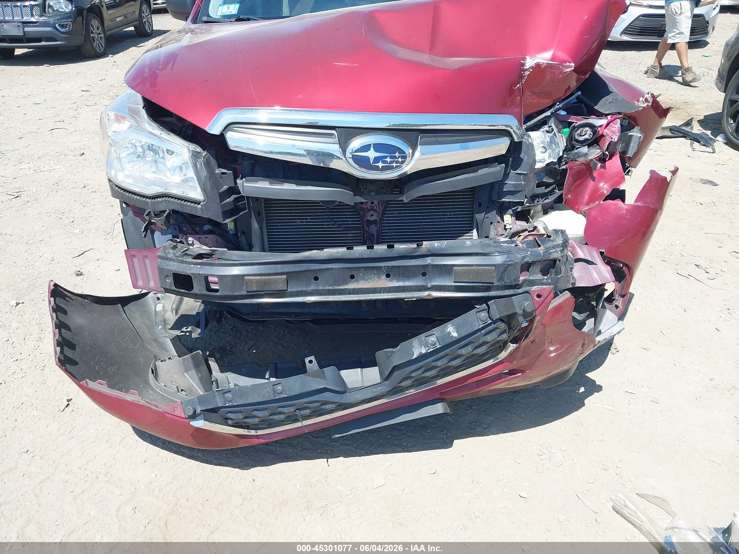 2015 Subaru Forester 2.5i Red vin: JF2SJAAC9FH821047