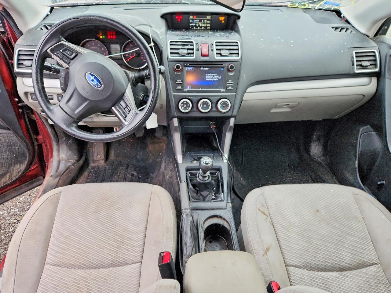 2016 Subaru Forester 2.5i Красный vin: JF2SJAAC9GG412702