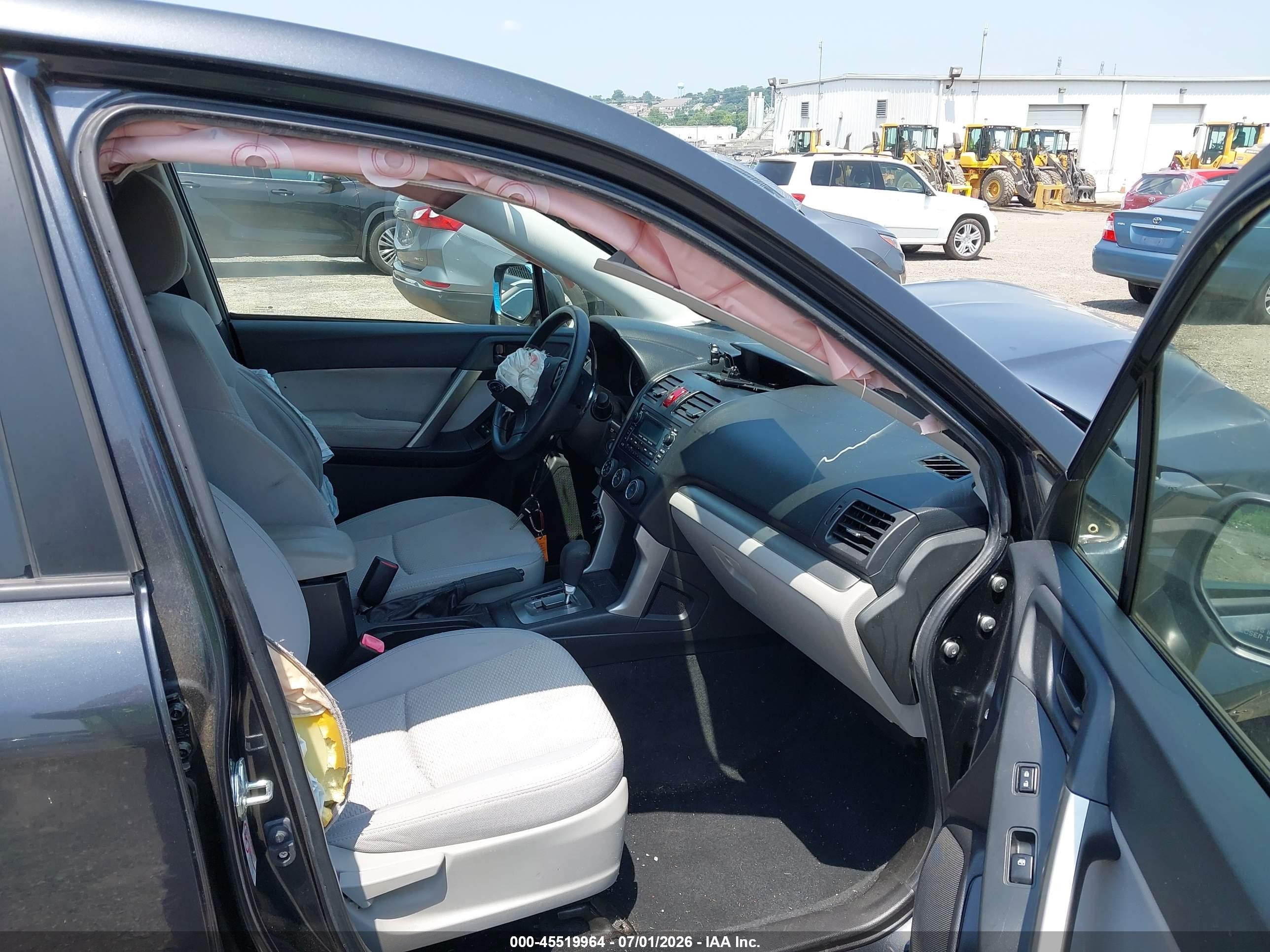 2014 Subaru Forester 2.5i Серый vin: JF2SJAACOEH443019