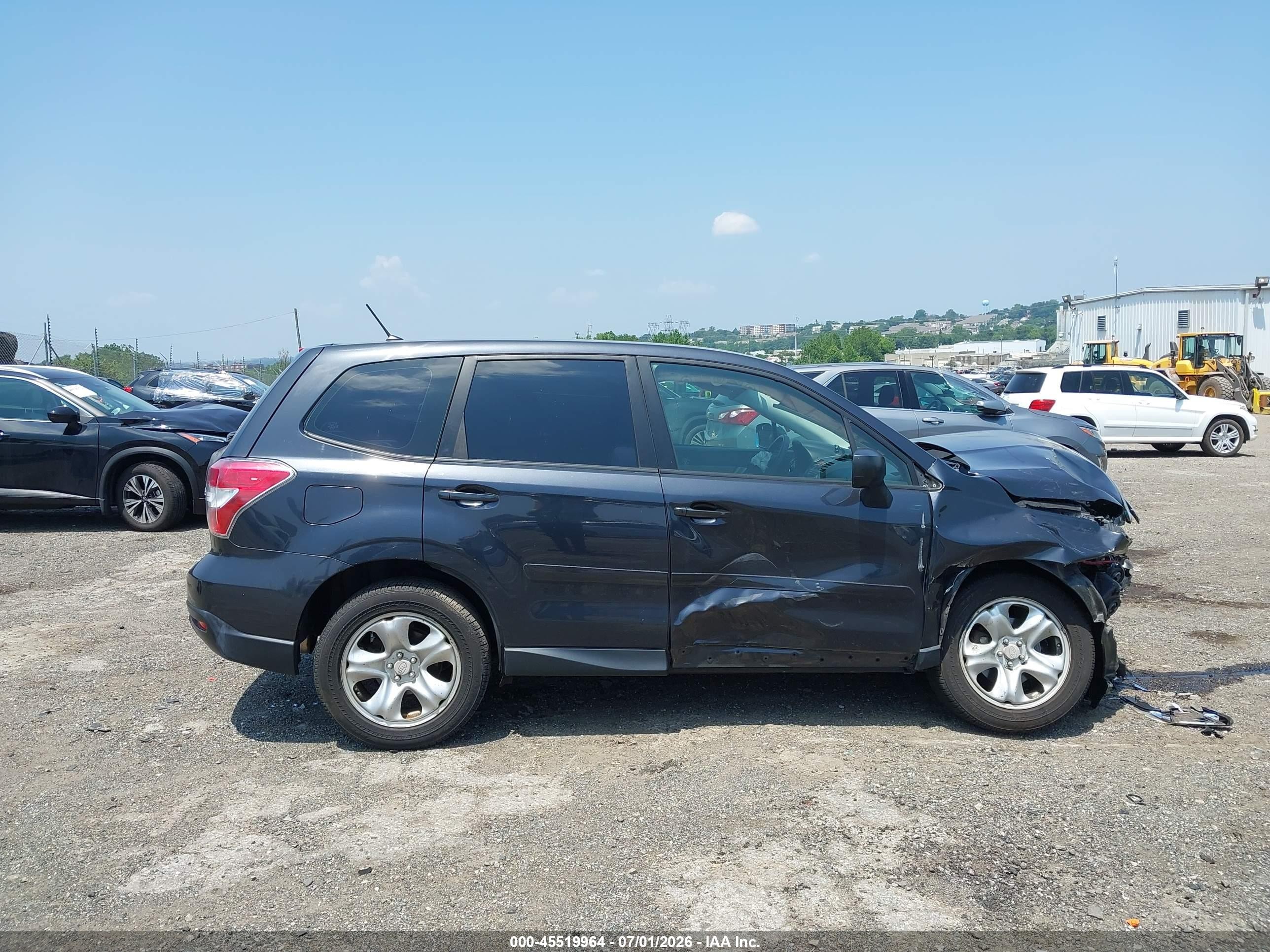 2014 Subaru Forester 2.5i Серый vin: JF2SJAACOEH443019