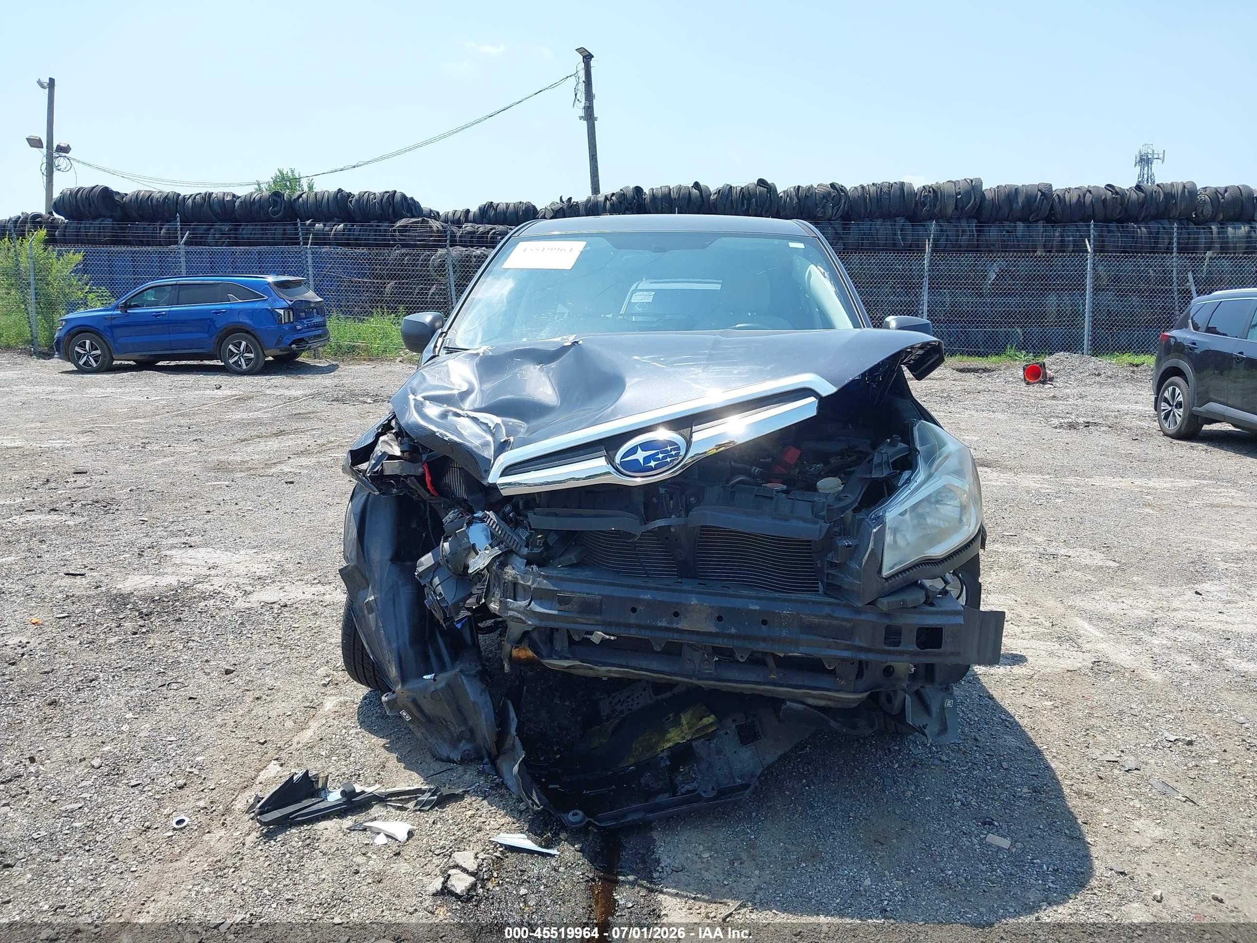 2014 Subaru Forester 2.5i Серый vin: JF2SJAACOEH443019
