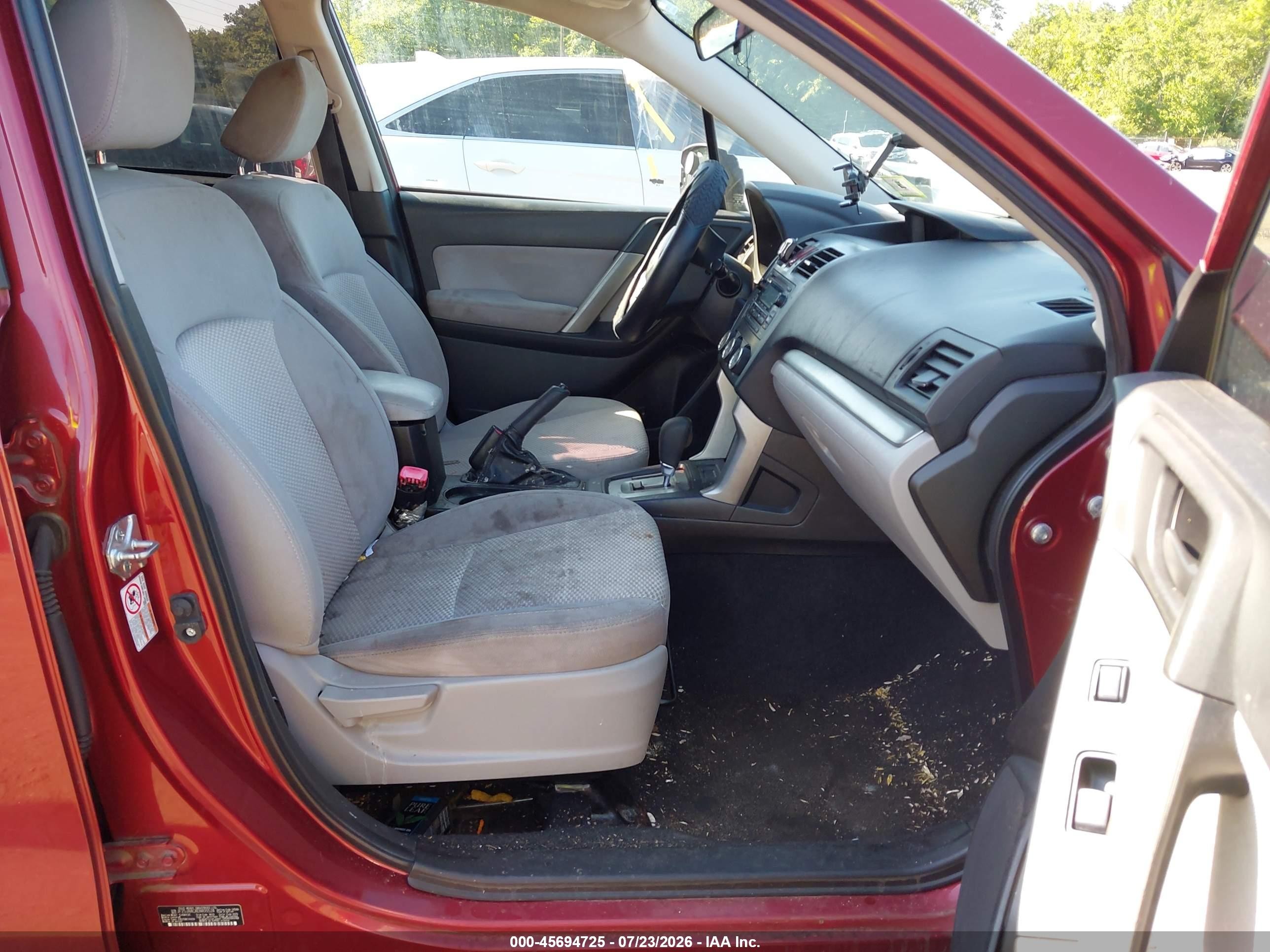 2014 Subaru Forester 2.5i Red vin: JF2SJAACXEH405524