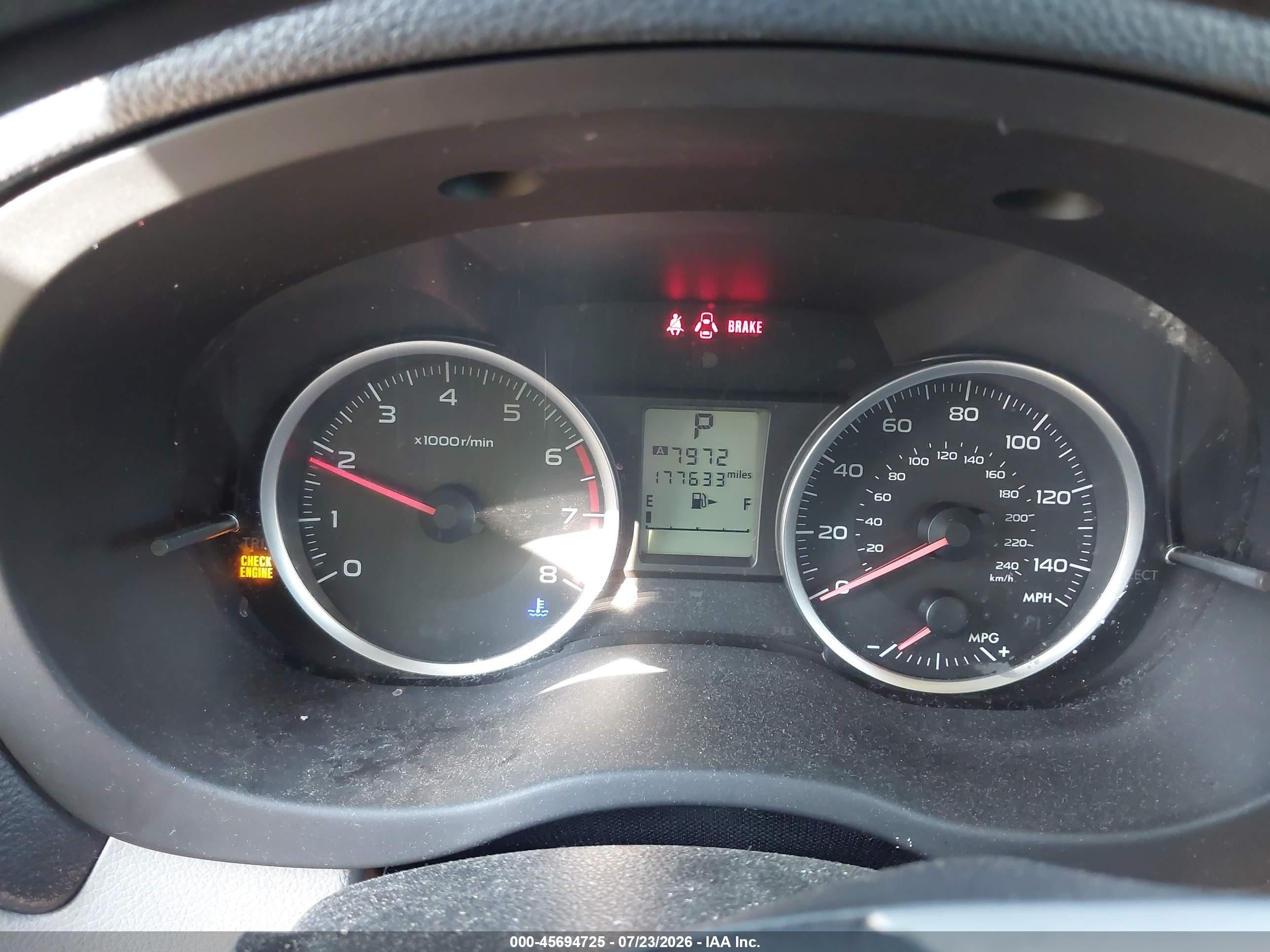 2014 Subaru Forester 2.5i Red vin: JF2SJAACXEH405524