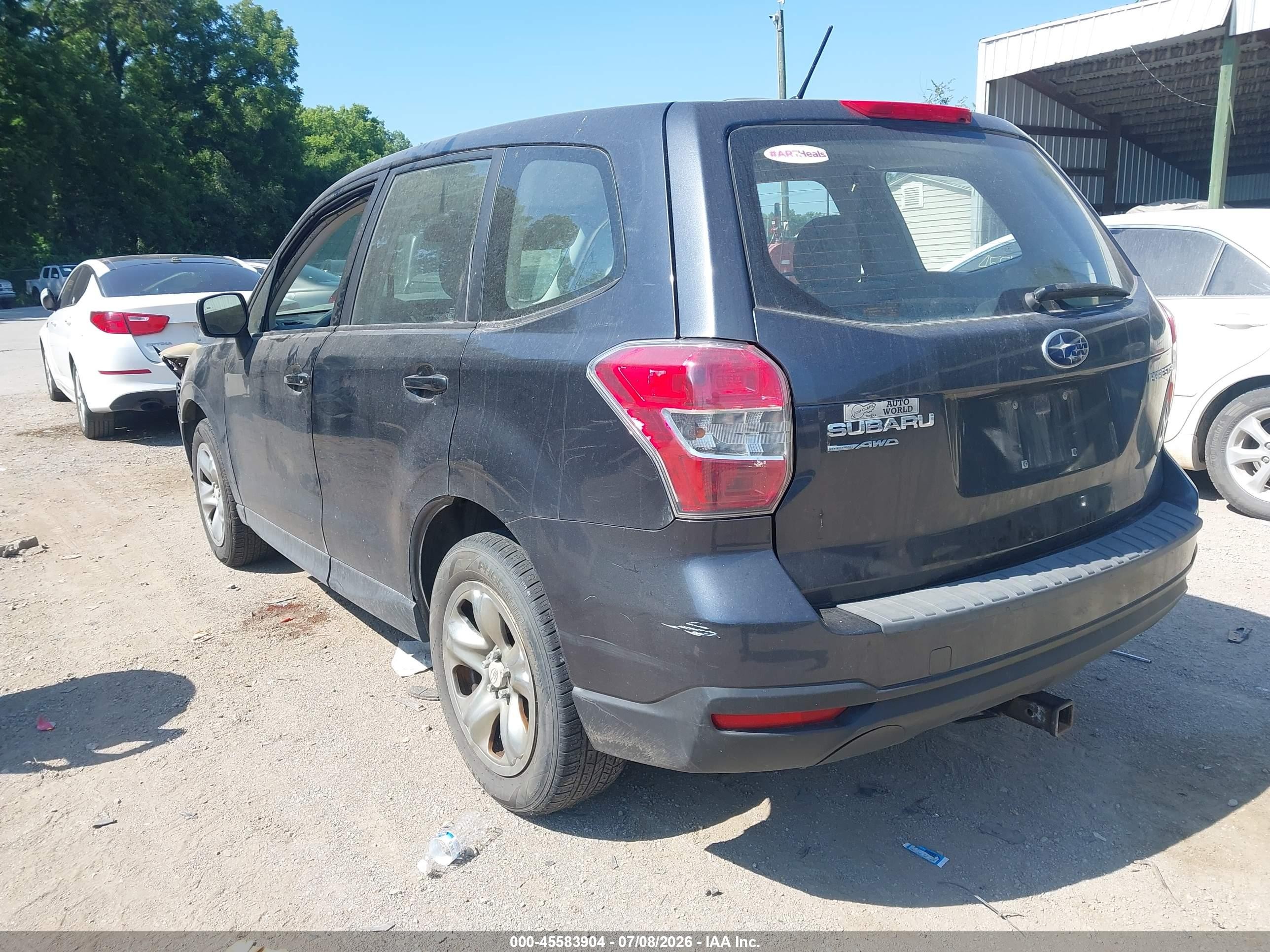 2014 Subaru Forester 2.5i Black vin: JF2SJAACXEH443545