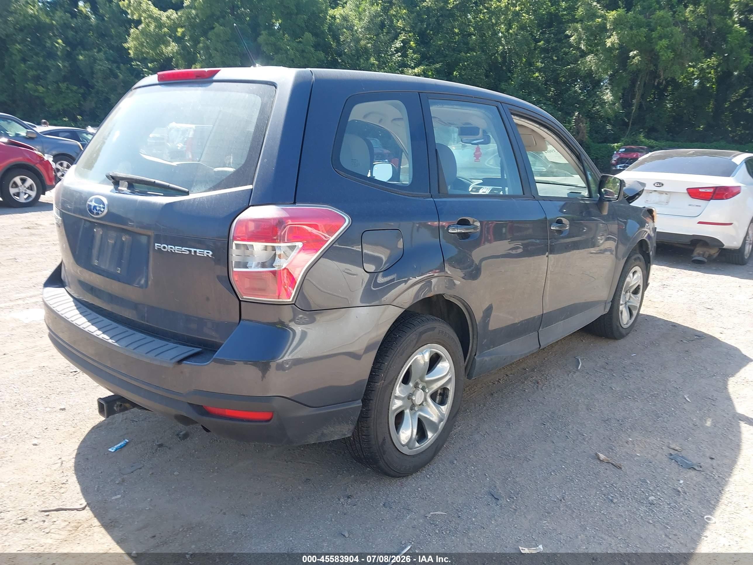 2014 Subaru Forester 2.5i Black vin: JF2SJAACXEH443545