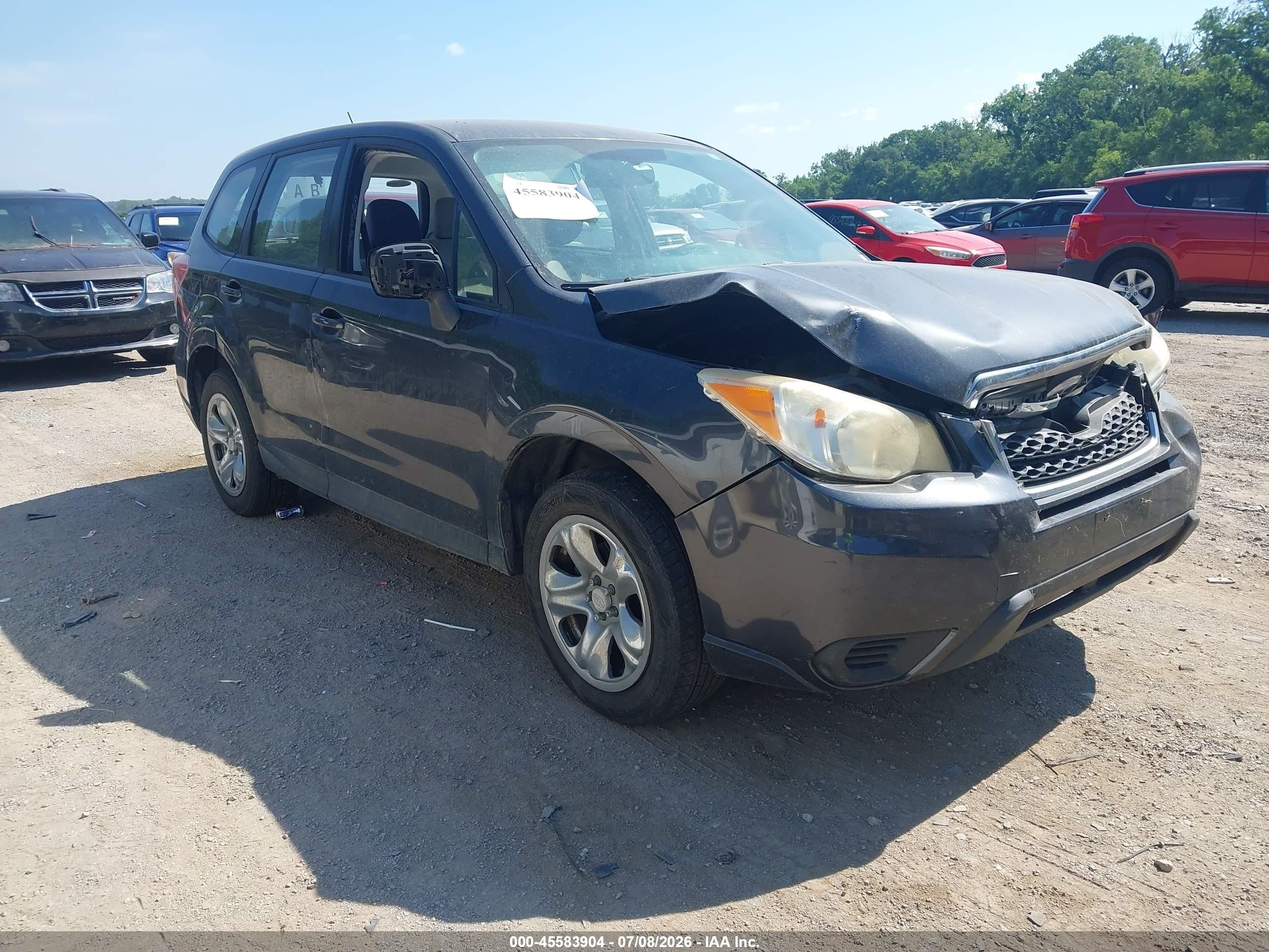 2014 Subaru Forester 2.5i Black vin: JF2SJAACXEH443545