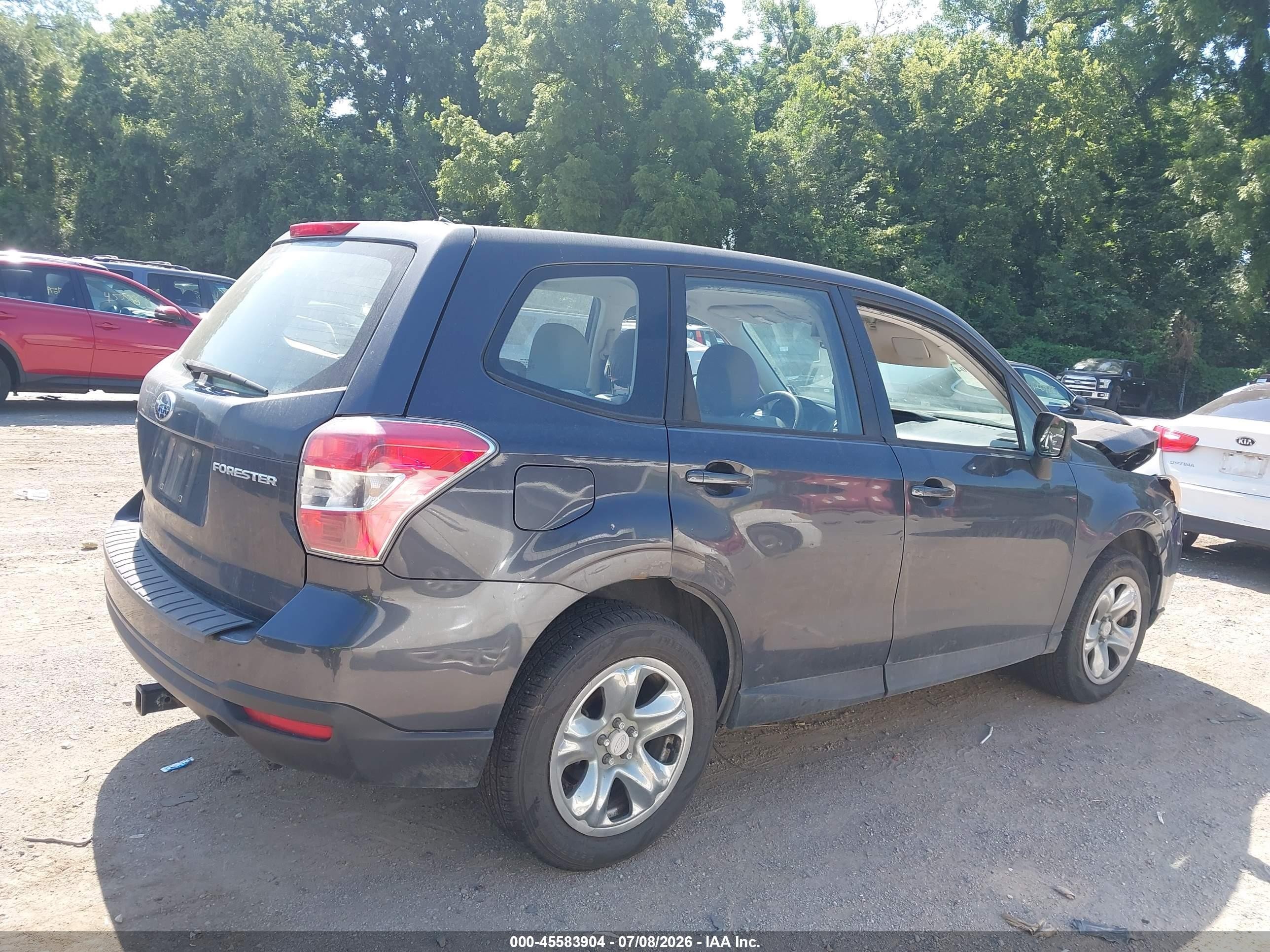 2014 Subaru Forester 2.5i Black vin: JF2SJAACXEH443545