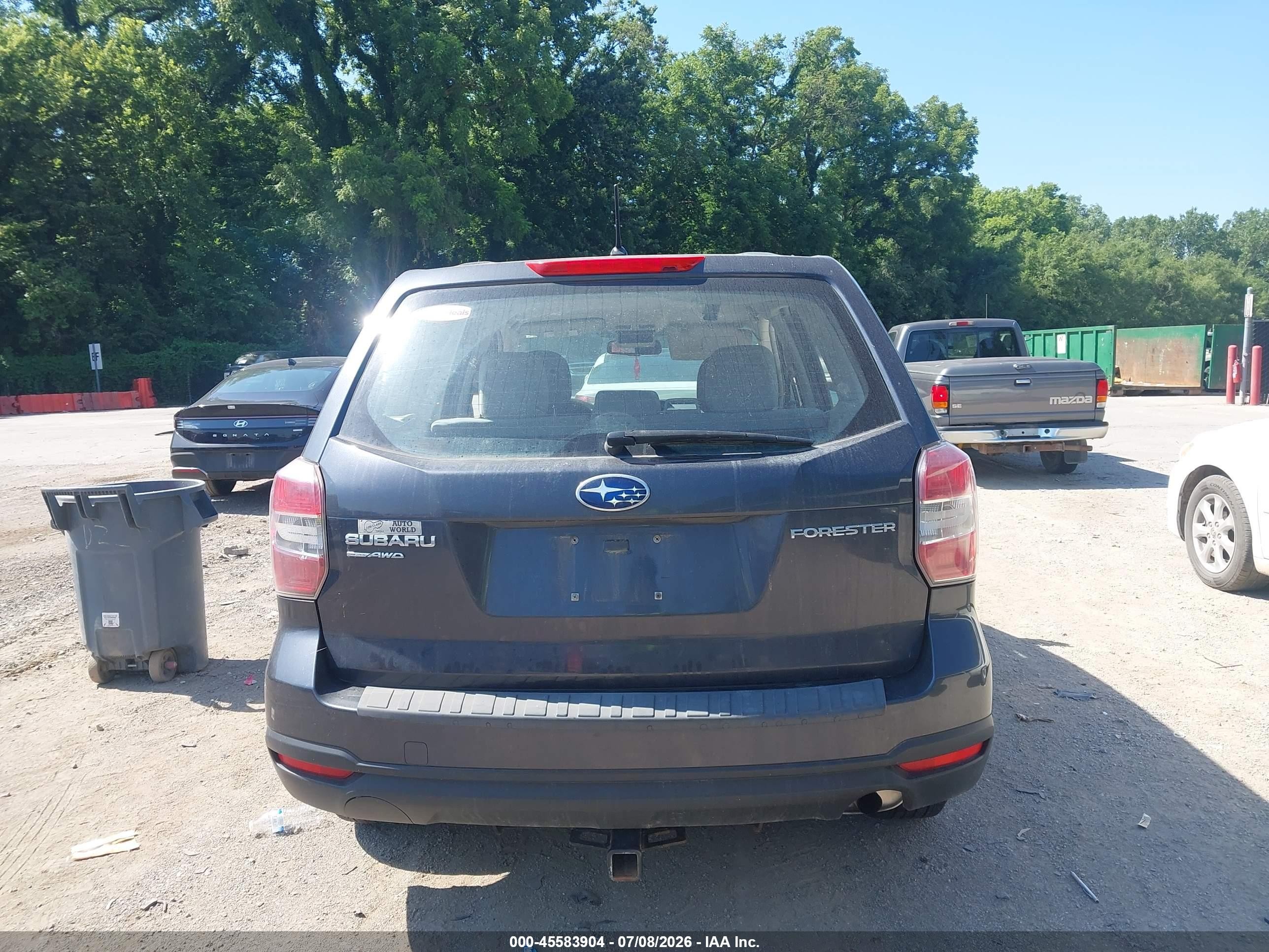 2014 Subaru Forester 2.5i Black vin: JF2SJAACXEH443545