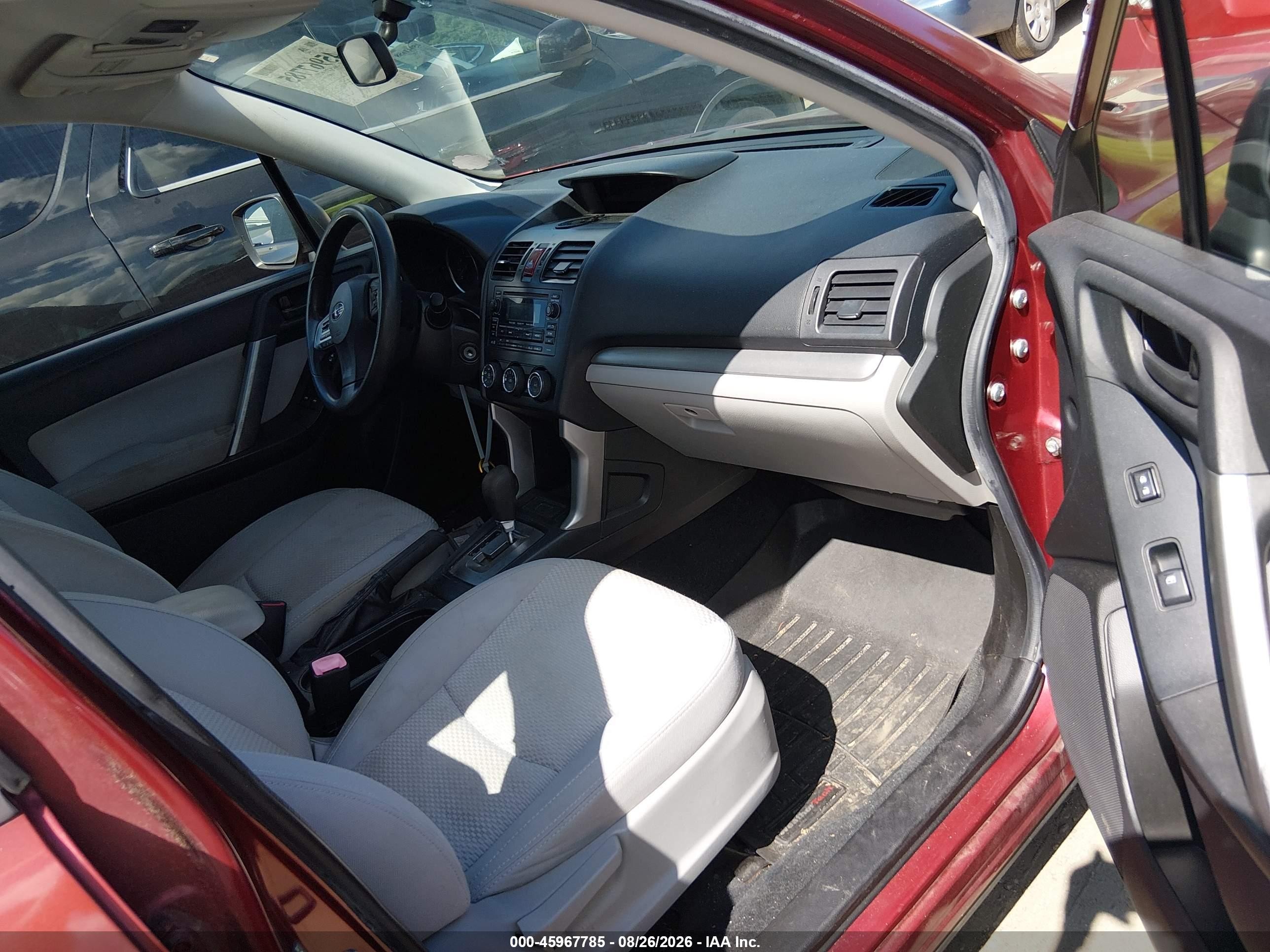 2014 Subaru Forester 2.5i Red vin: JF2SJAACXEH450494
