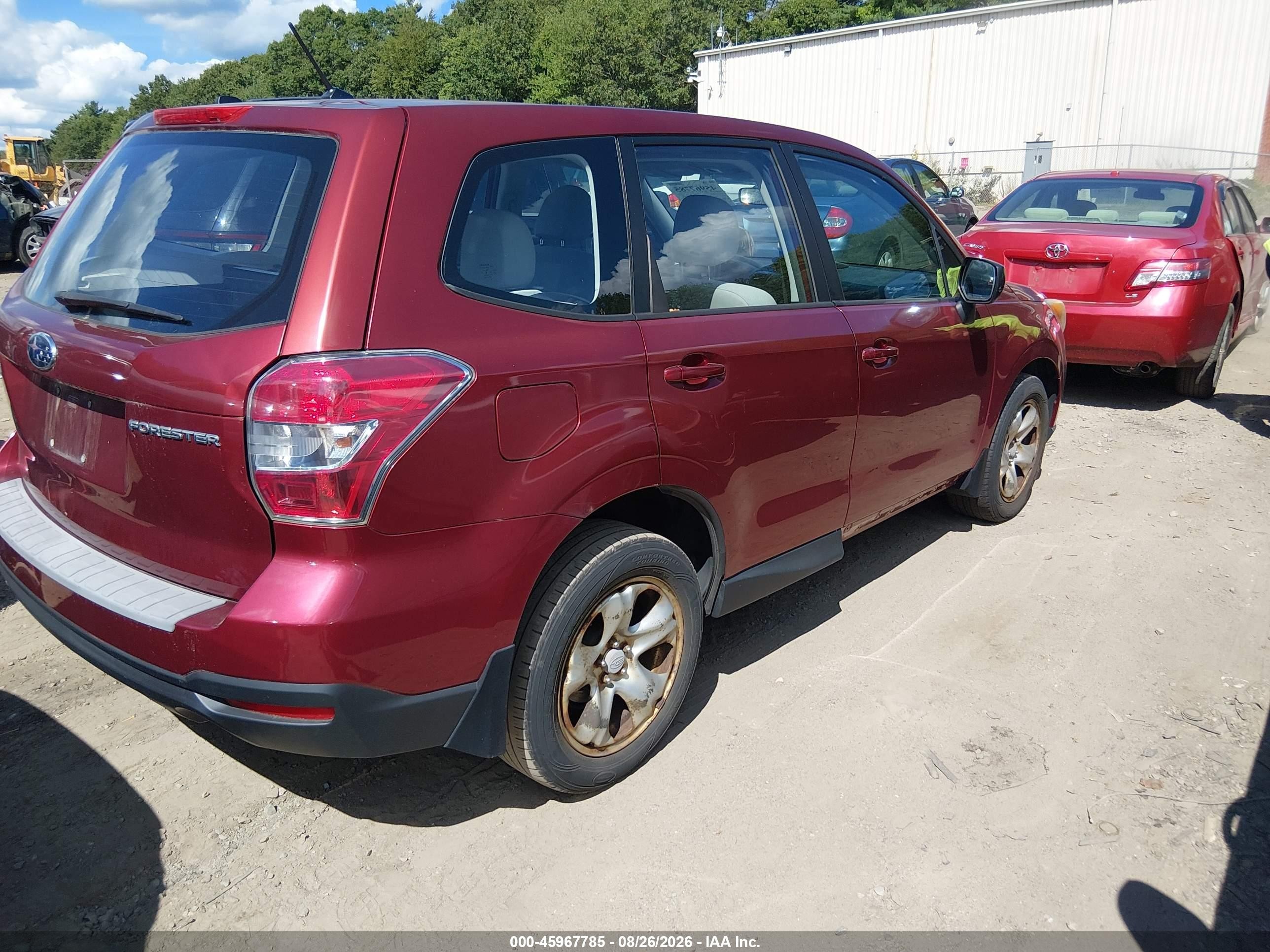2014 Subaru Forester 2.5i Red vin: JF2SJAACXEH450494