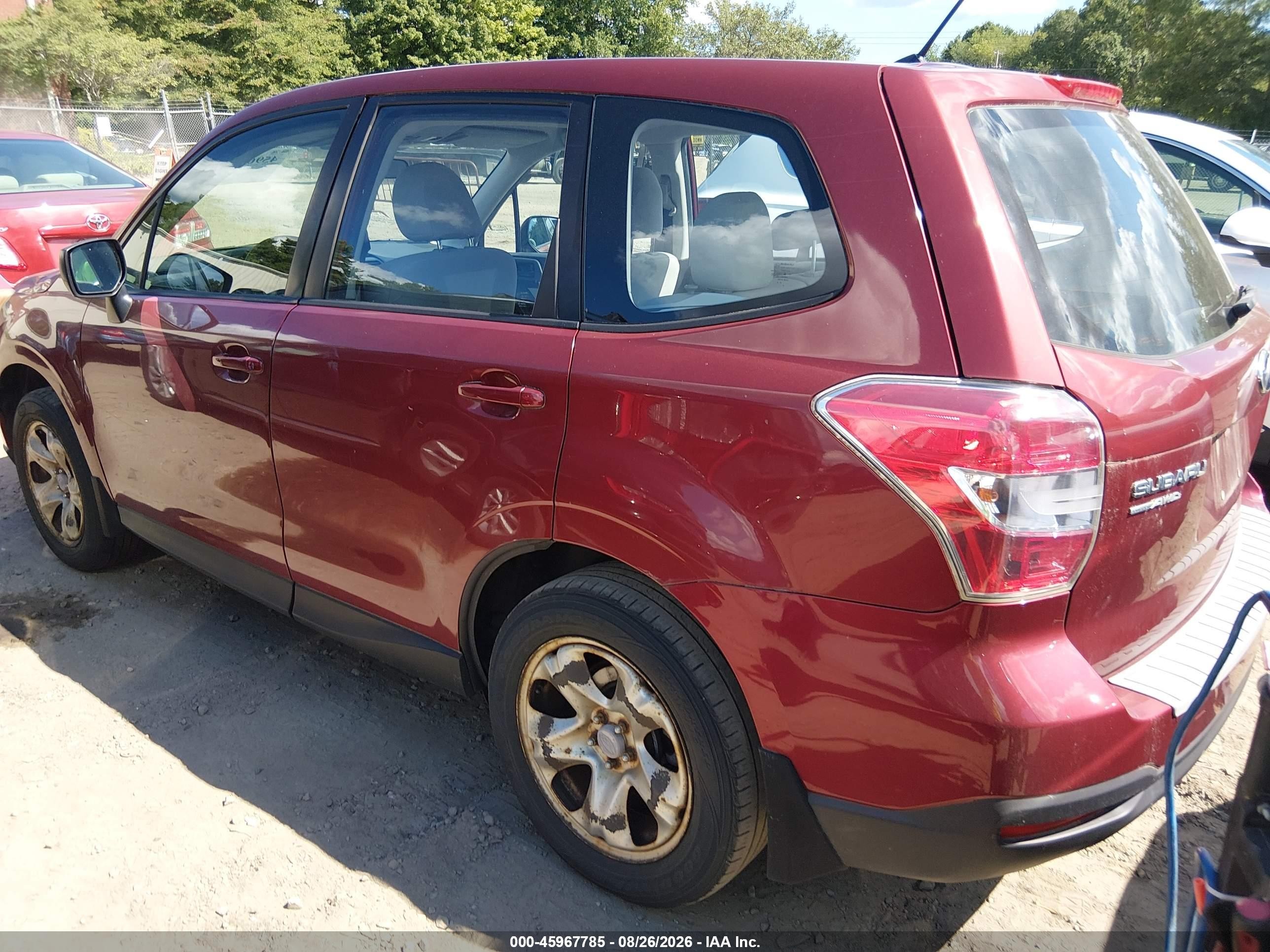 2014 Subaru Forester 2.5i Red vin: JF2SJAACXEH450494