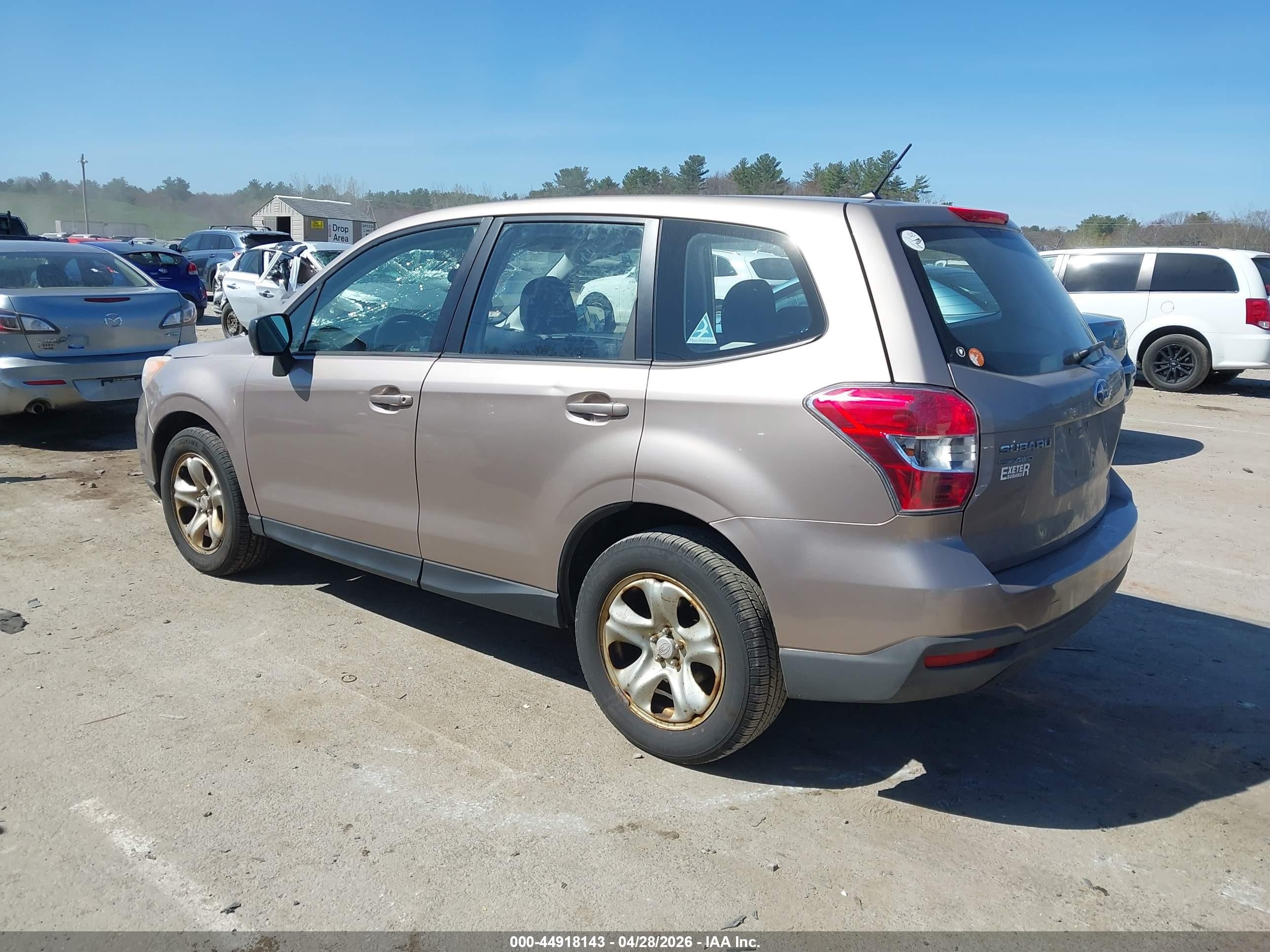 2014 Subaru Forester 2.5i Золотой vin: JF2SJAACXEH451466