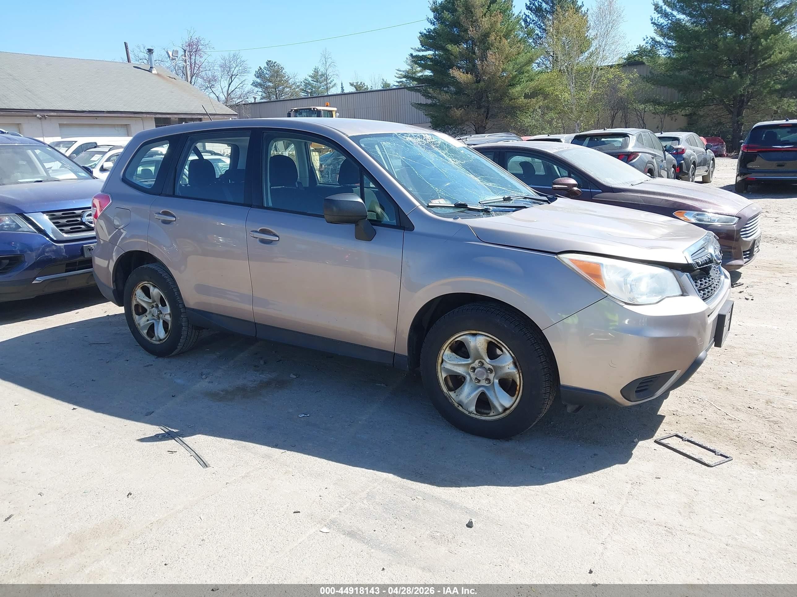 2014 Subaru Forester 2.5i Золотой vin: JF2SJAACXEH451466