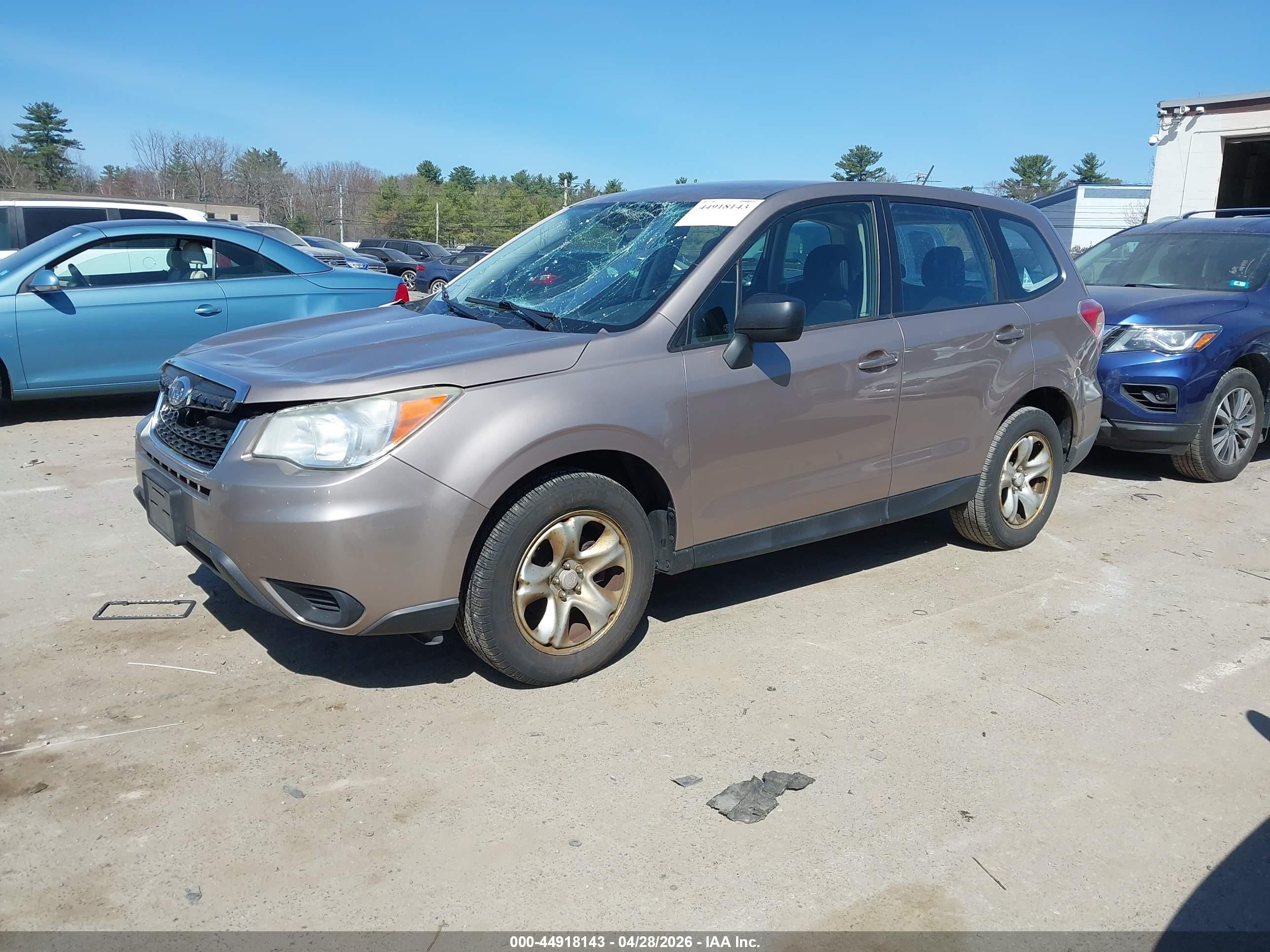 2014 Subaru Forester 2.5i Золотой vin: JF2SJAACXEH451466