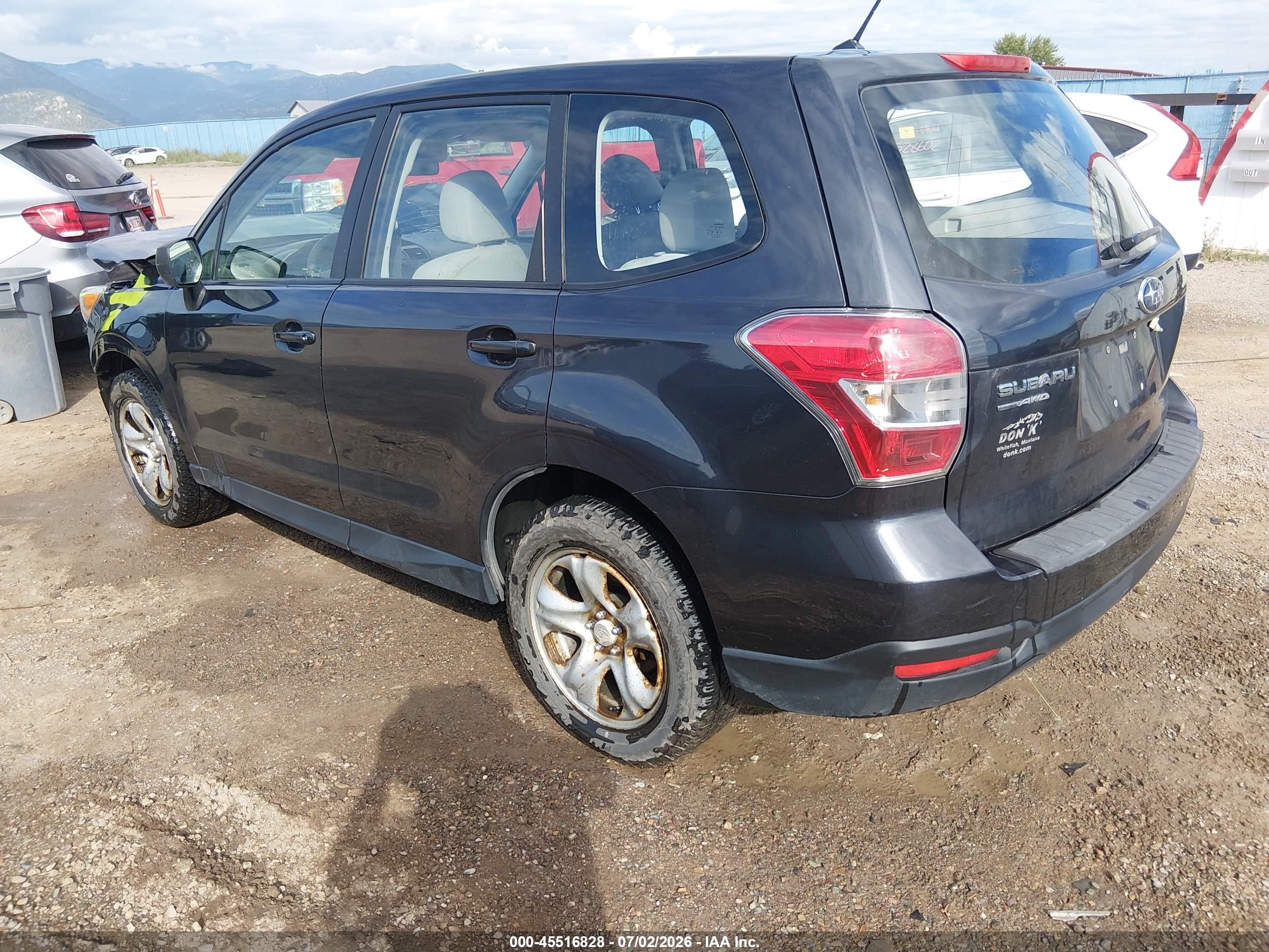 2014 Subaru Forester 2.5i Blue vin: JF2SJAACXEH479056