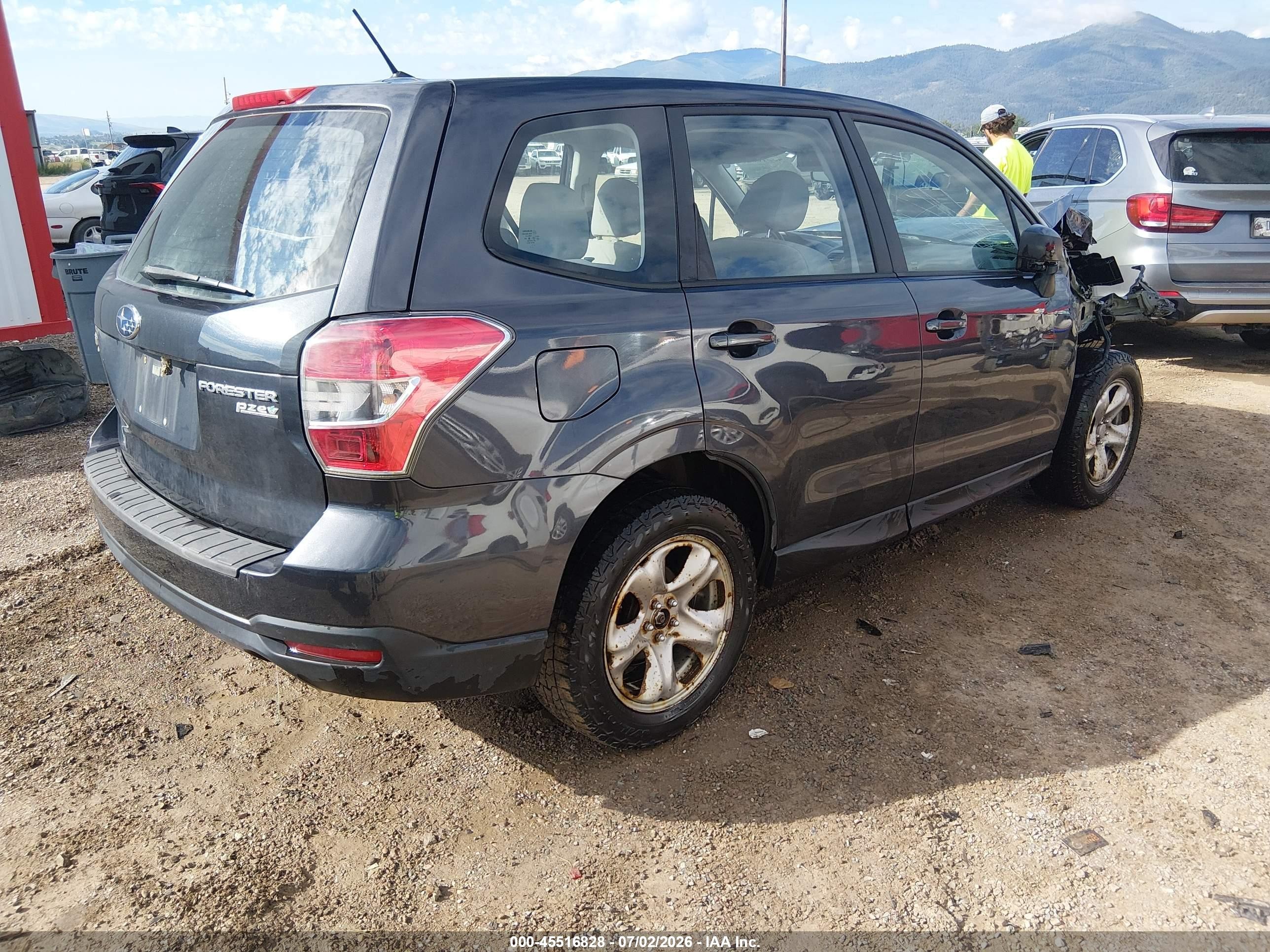 2014 Subaru Forester 2.5i Blue vin: JF2SJAACXEH479056