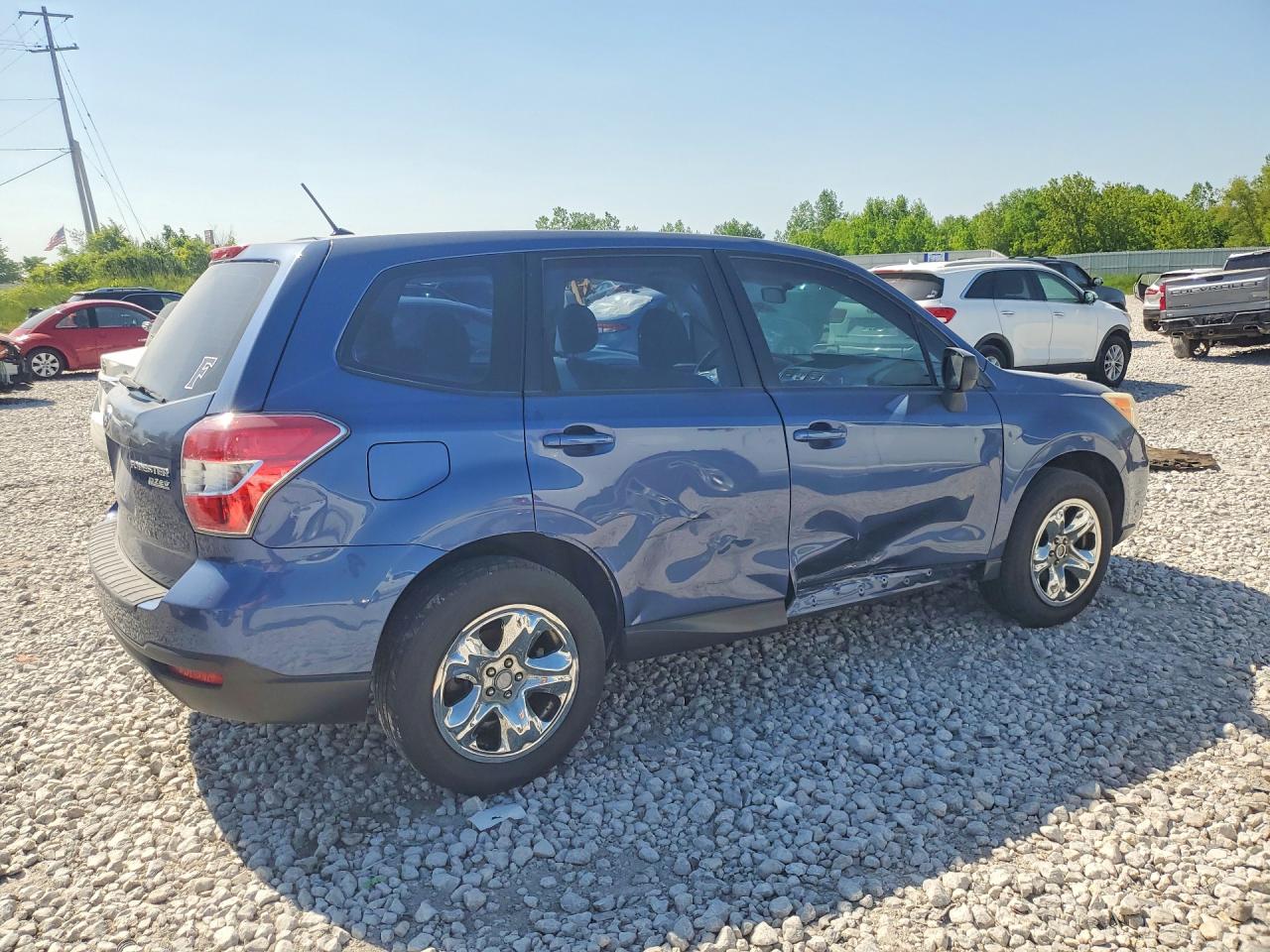 2014 Subaru Forester 2.5i Синий vin: JF2SJAACXEH504845