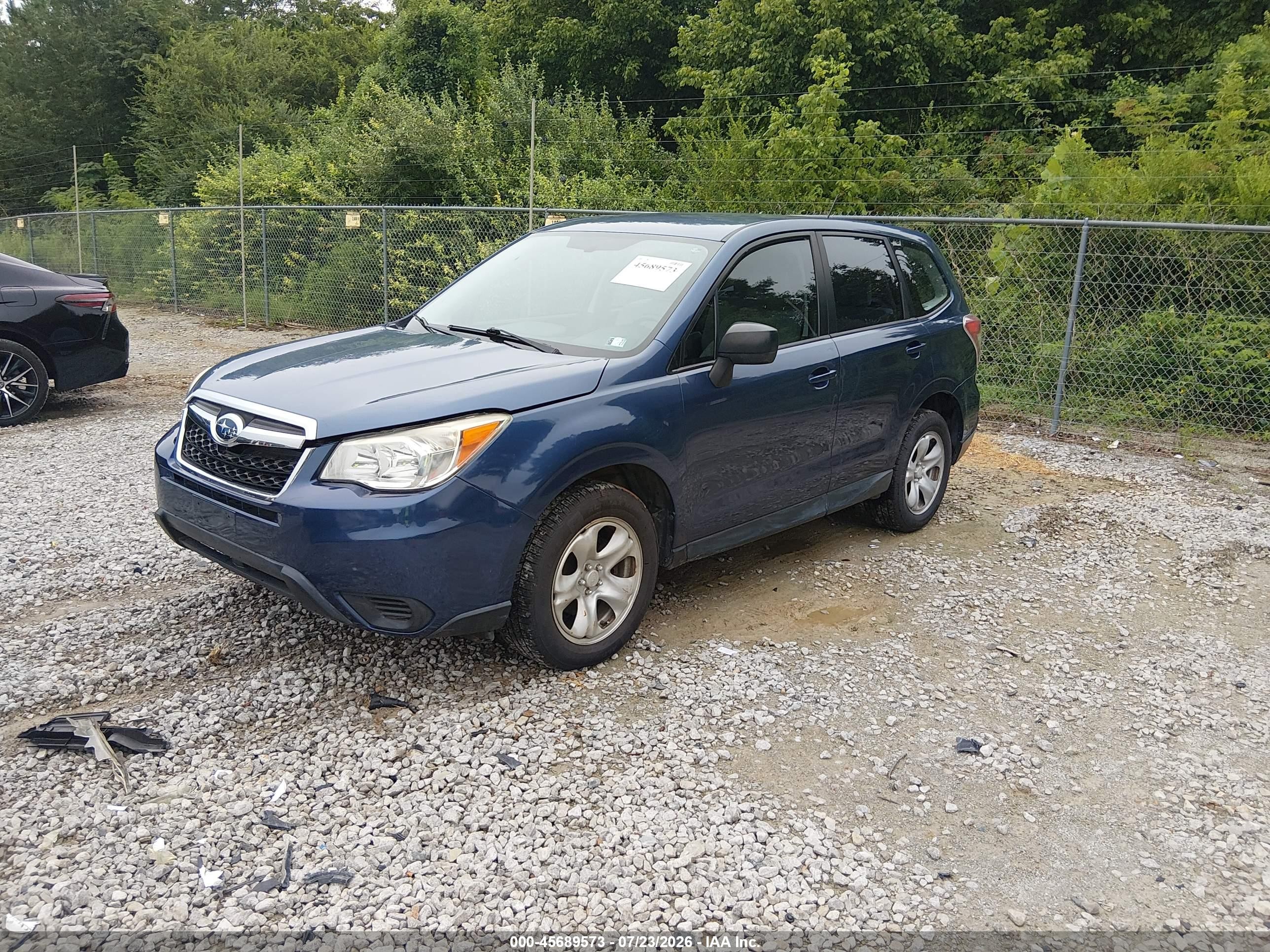 2014 Subaru Forester 2.5i Blue vin: JF2SJAACXEH536677
