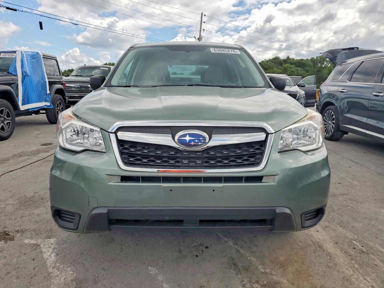 2015 Subaru Forester 2.5i Green vin: JF2SJAACXFH835068