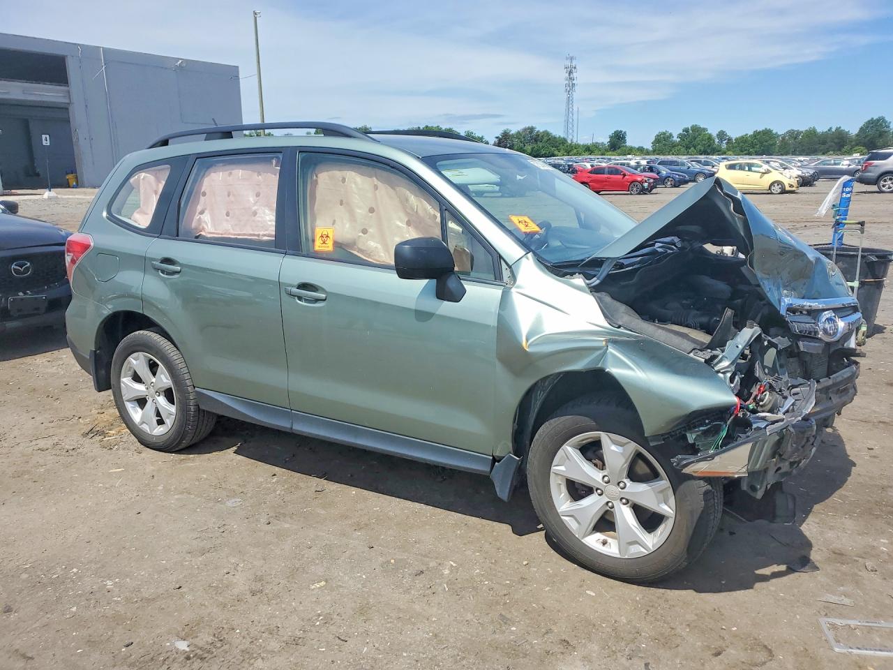 2015 Subaru Forester 2.5i Silver vin: JF2SJABC0FH427998