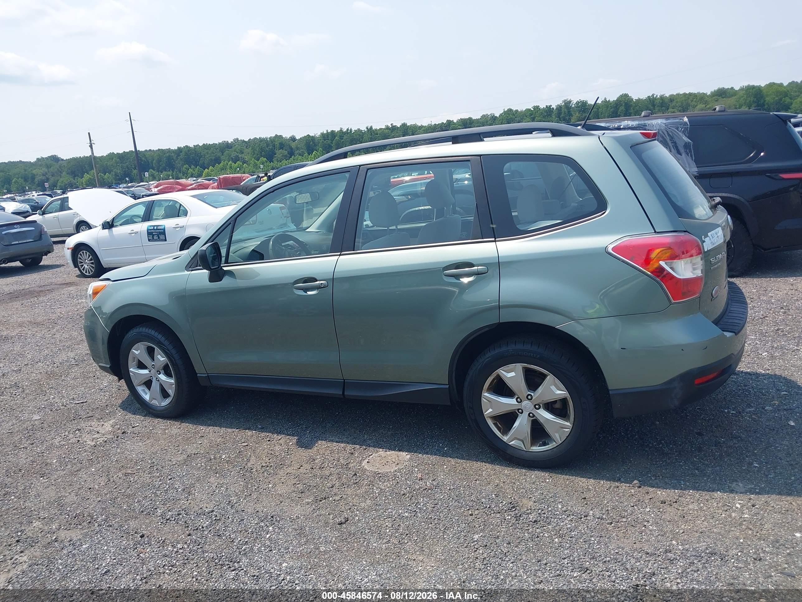 2015 Subaru Forester 2.5i Green vin: JF2SJABC0FH467014