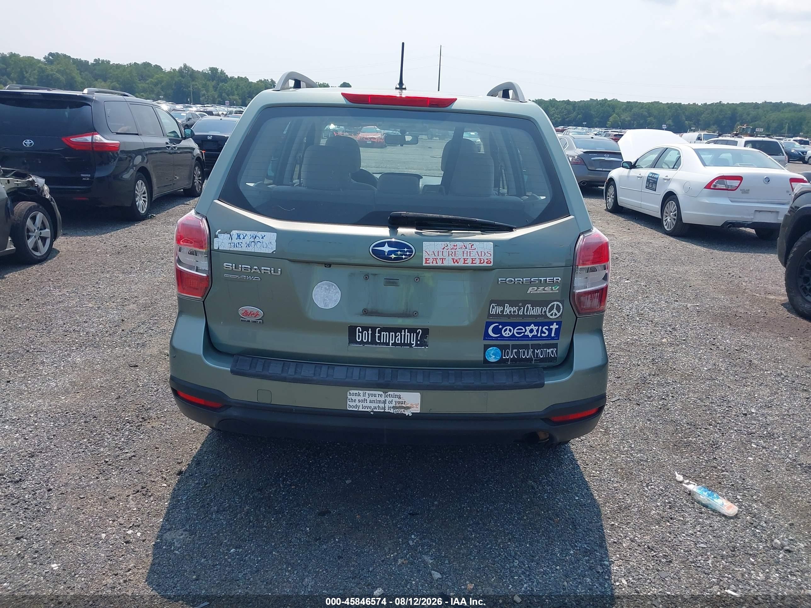 2015 Subaru Forester 2.5i Green vin: JF2SJABC0FH467014