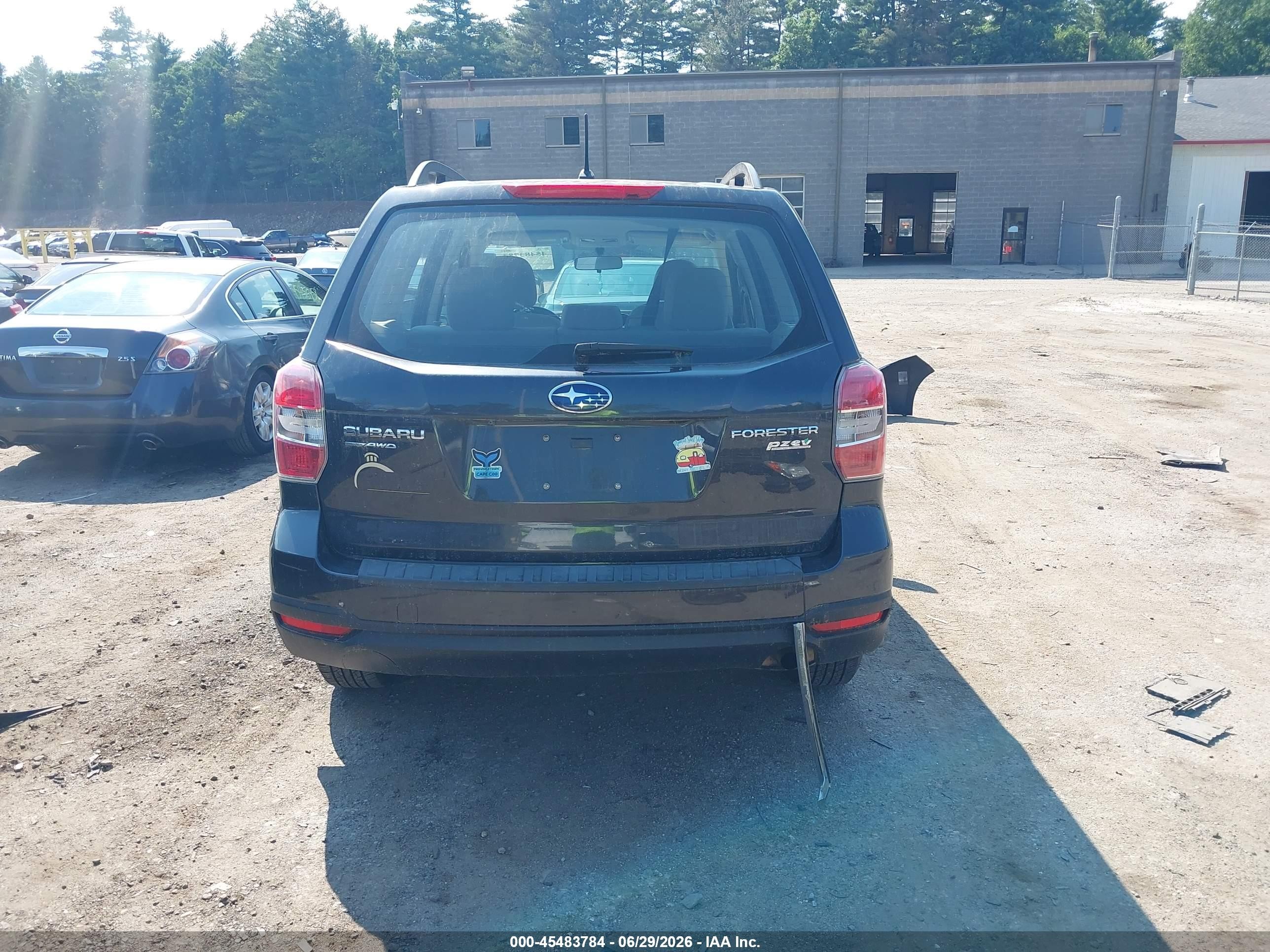 2015 Subaru Forester 2.5i Black vin: JF2SJABC0FH528829