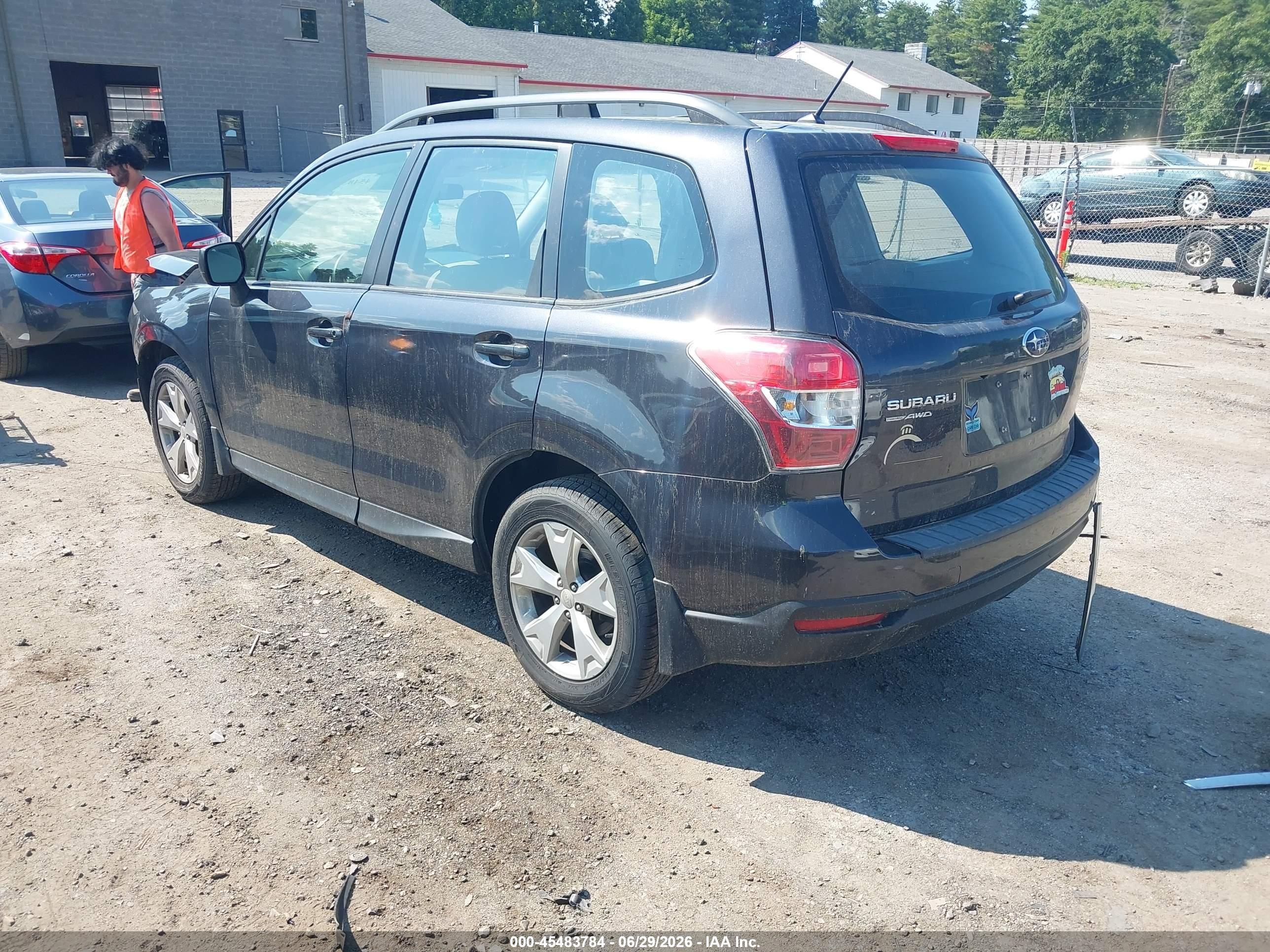 2015 Subaru Forester 2.5i Black vin: JF2SJABC0FH528829
