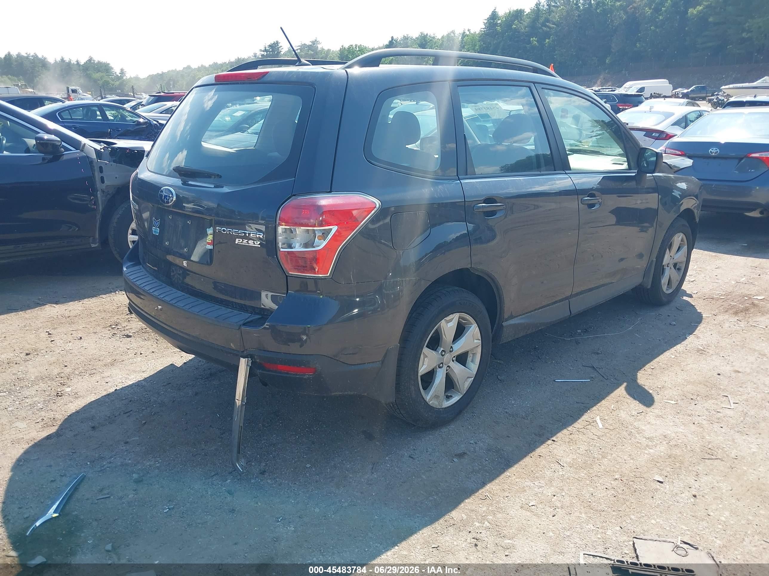 2015 Subaru Forester 2.5i Black vin: JF2SJABC0FH528829