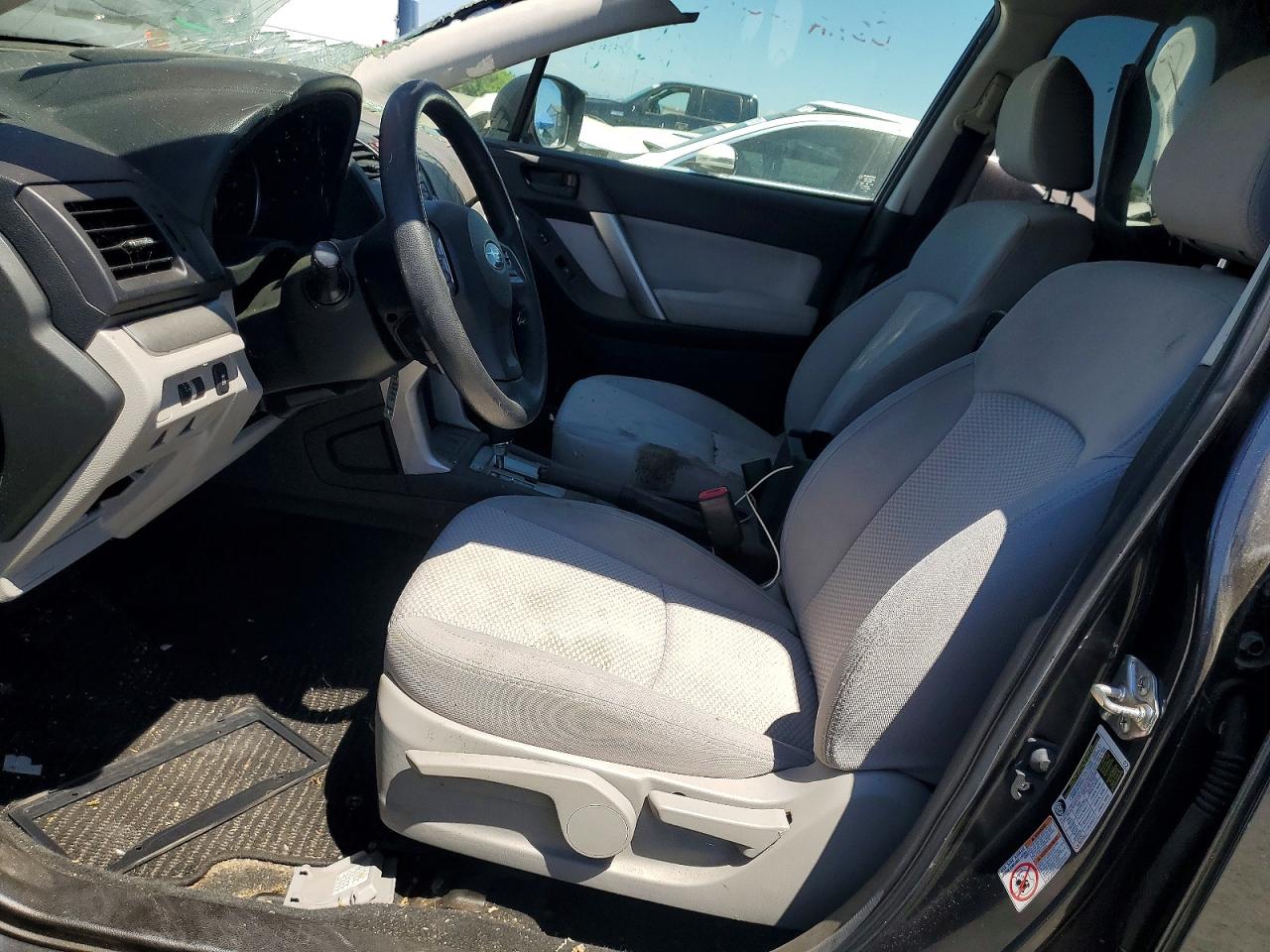 2015 Subaru Forester 2.5i Gray vin: JF2SJABC0FH555562