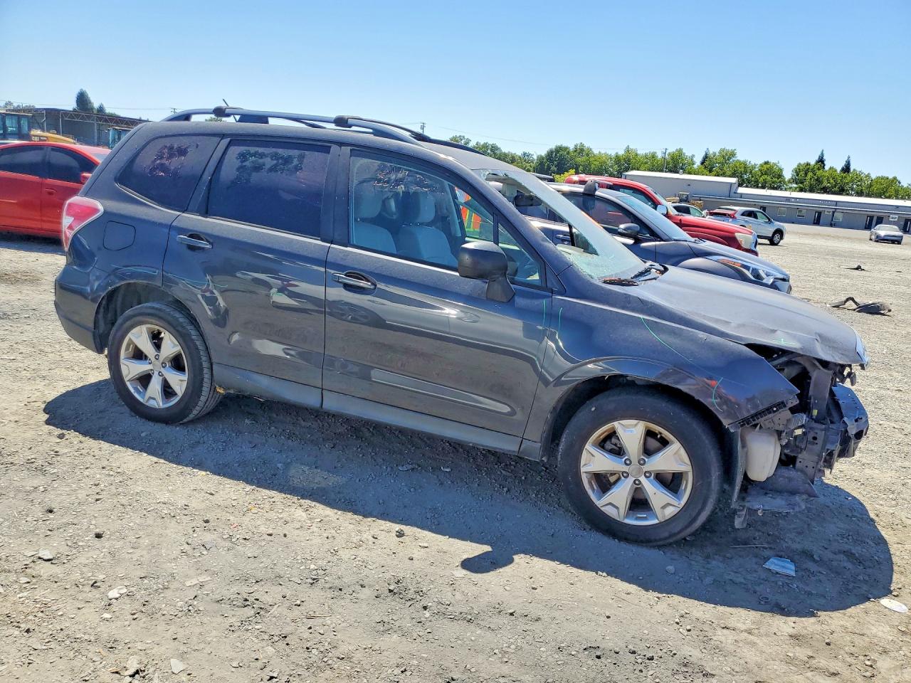 2015 Subaru Forester 2.5i Gray vin: JF2SJABC0FH555562